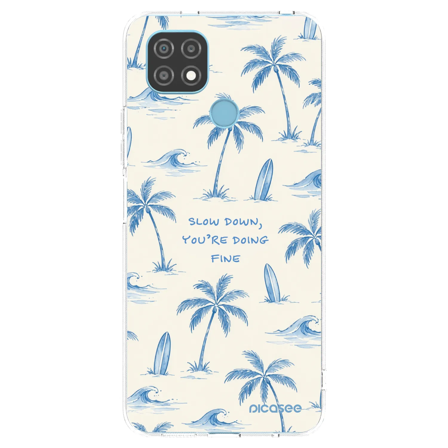 Picasee silikonski prozorni ovitek za Realme C21 - Slow Tide
