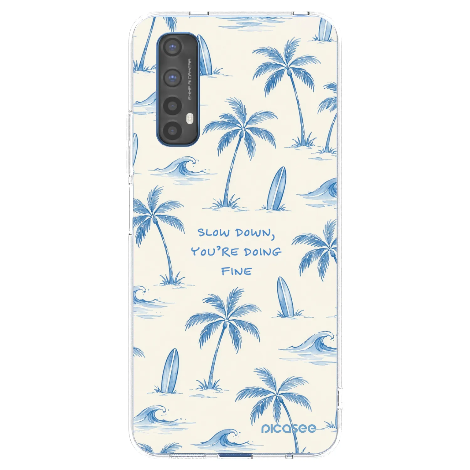 Picasee silikonski prozorni ovitek za Realme 7 - Slow Tide