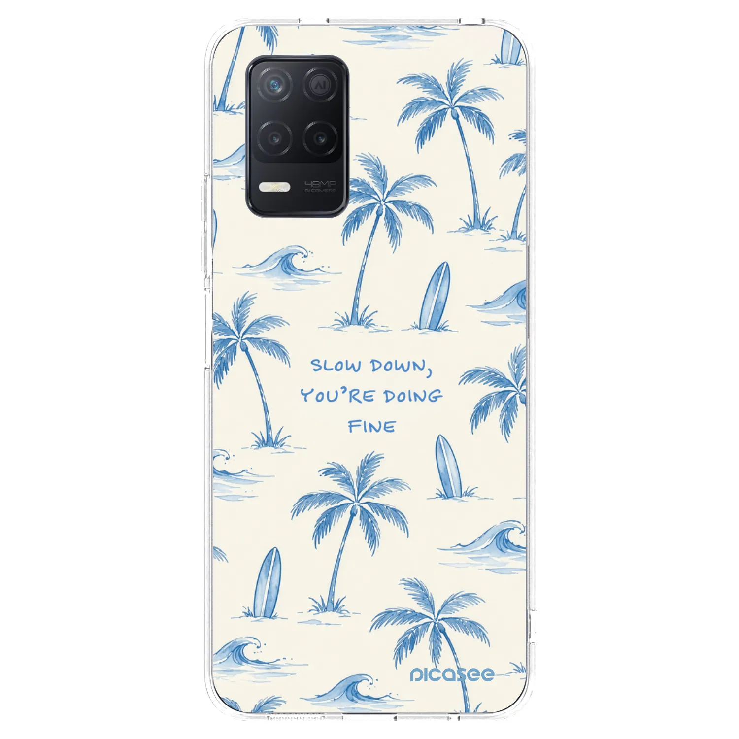 Picasee silikonski prozorni ovitek za Realme 8 5G - Slow Tide