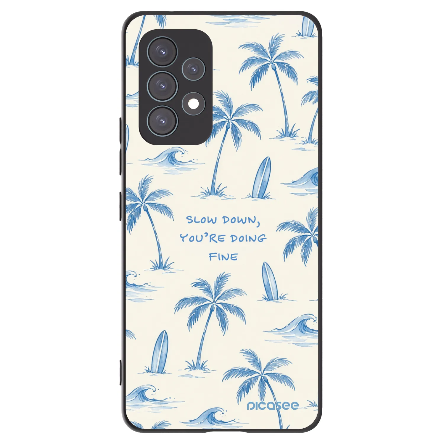 Picasee silikonski črni ovitek za Samsung Galaxy A53 5G A536 - Slow Tide
