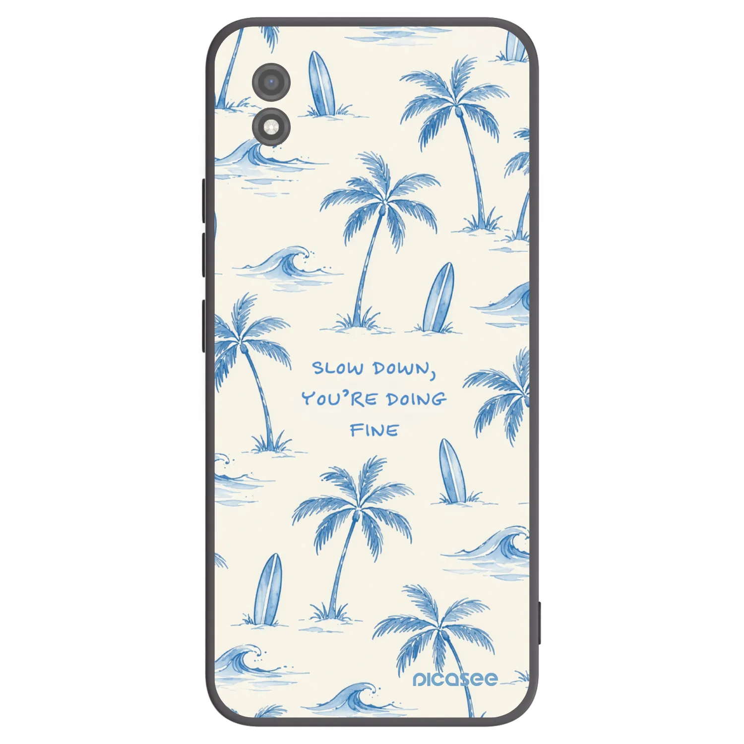 Picasee silikonski črni ovitek za Realme C11 (2021) - Slow Tide