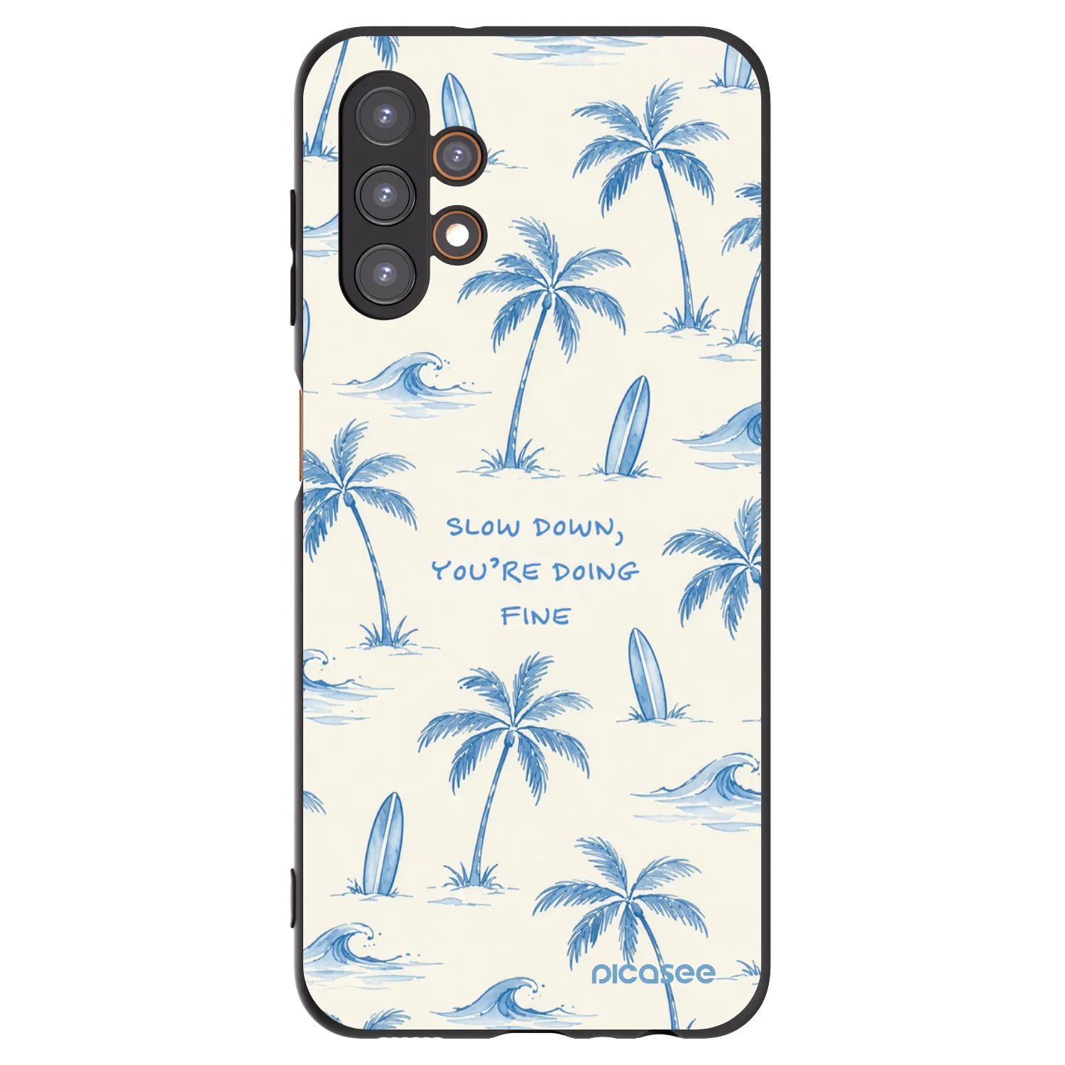 Picasee silikonski črni ovitek za Samsung Galaxy A13 4G A135 - Slow Tide
