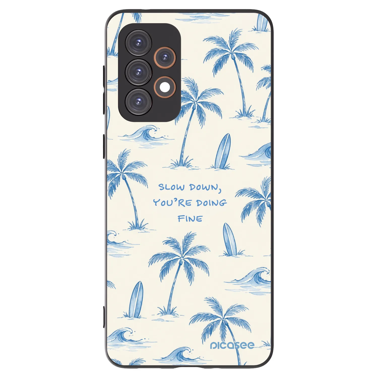 Picasee silikonski črni ovitek za Samsung Galaxy A33 5G A336 - Slow Tide