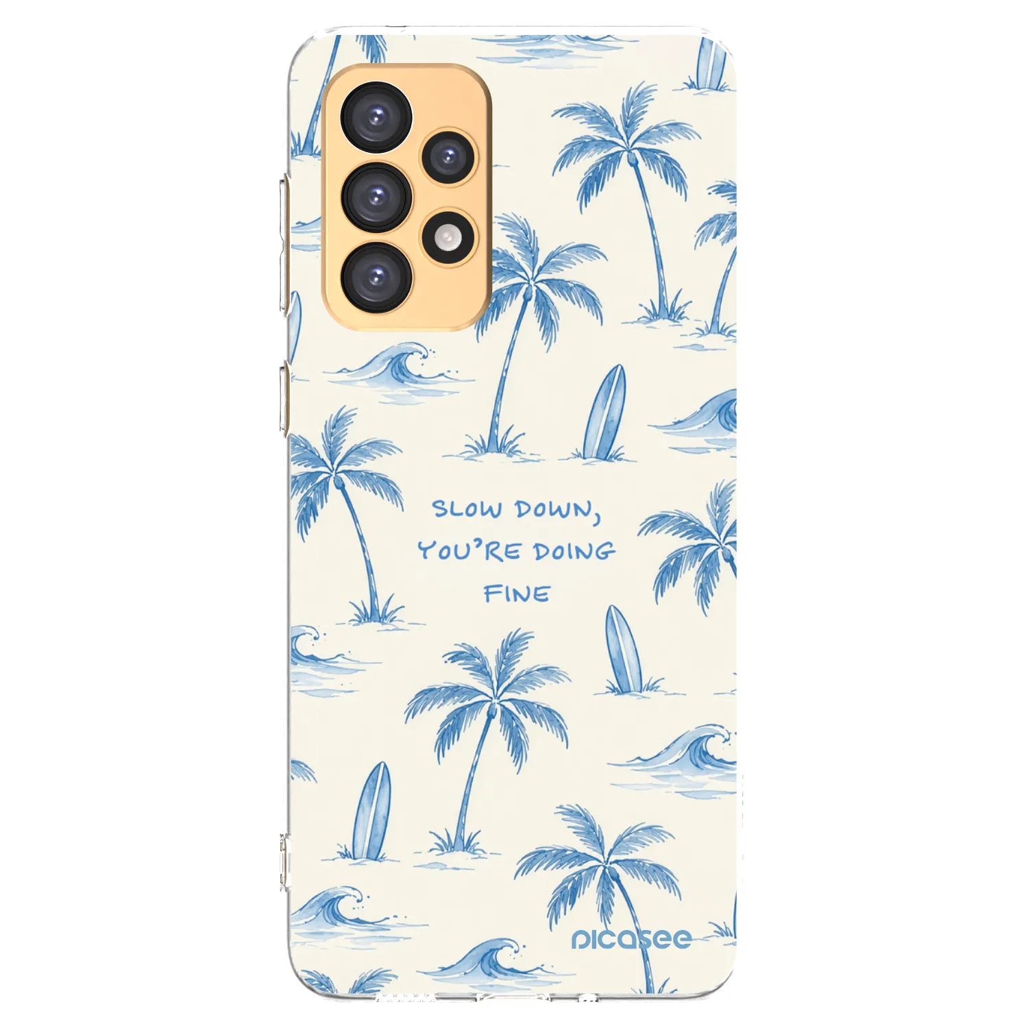 Picasee silikonski prozorni ovitek za Samsung Galaxy A33 5G A336 - Slow Tide