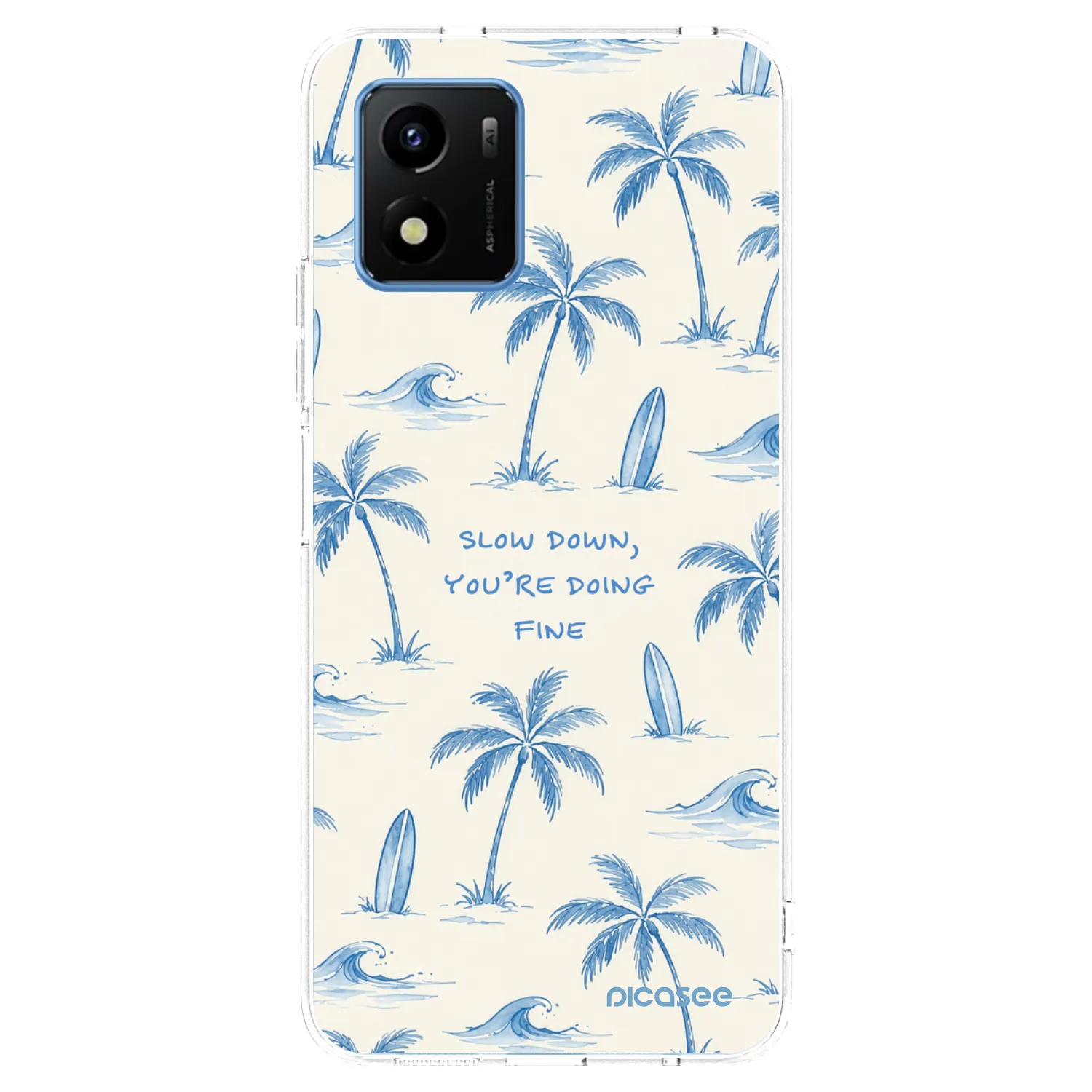 Picasee silikonski prozorni ovitek za Vivo Y01 - Slow Tide