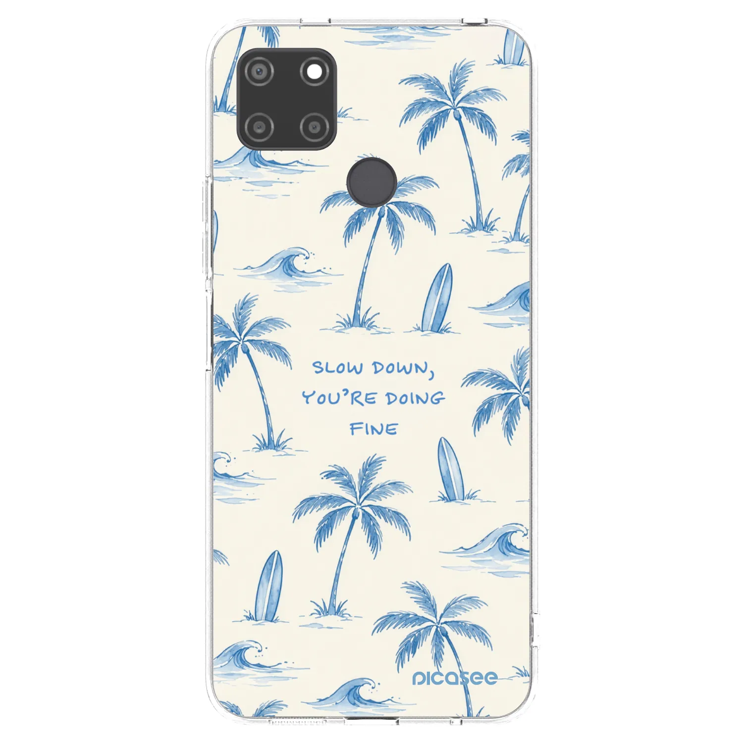 Picasee silikonski prozorni ovitek za Realme C21Y - Slow Tide