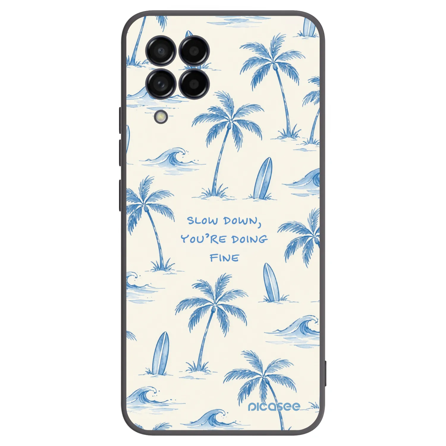 Picasee silikonski črni ovitek za Samsung Galaxy M53 5G - Slow Tide