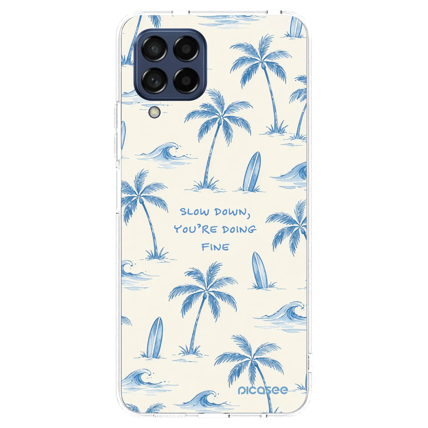 Picasee silikonski prozorni ovitek za Samsung Galaxy M53 5G - Slow Tide