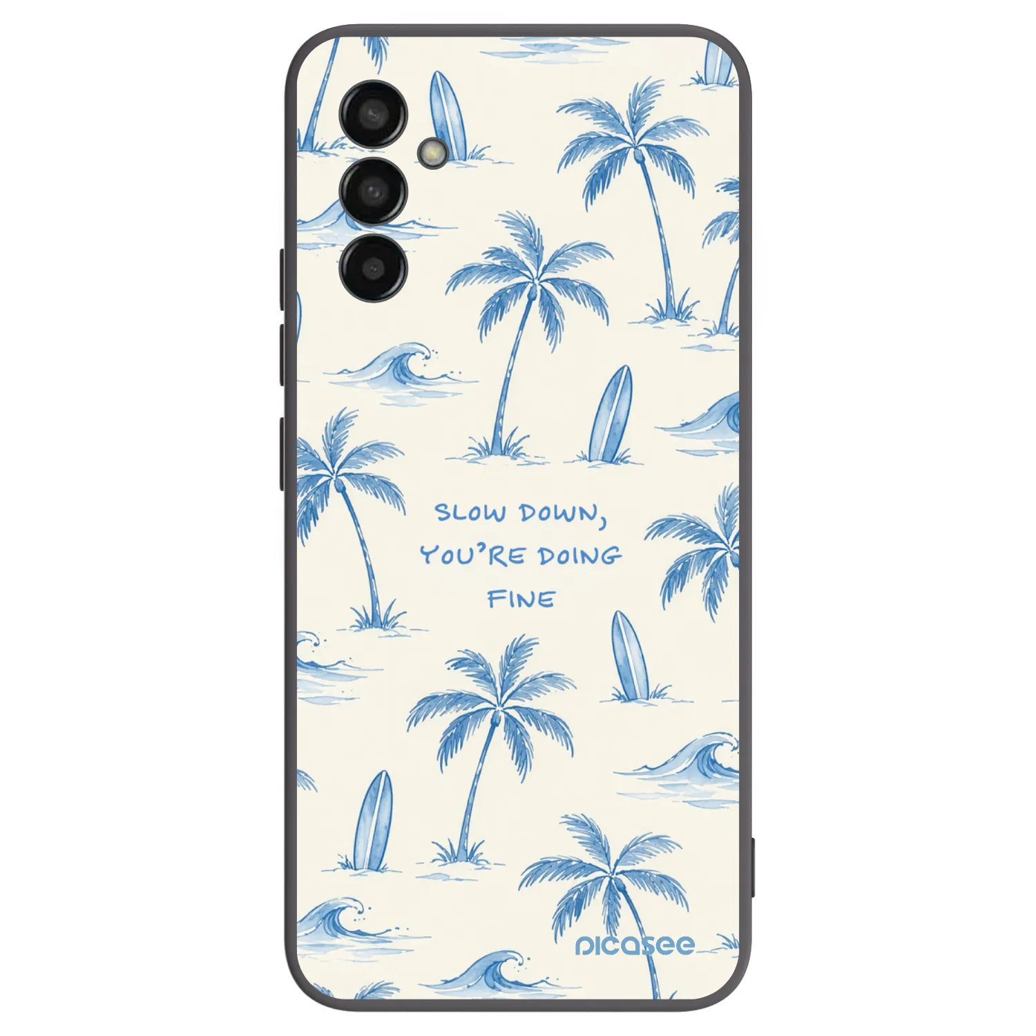 Picasee silikonski črni ovitek za Samsung Galaxy M13 M135F - Slow Tide
