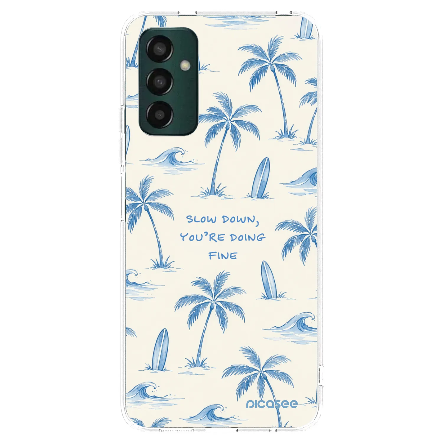 Picasee silikonski prozorni ovitek za Samsung Galaxy M13 M135F - Slow Tide