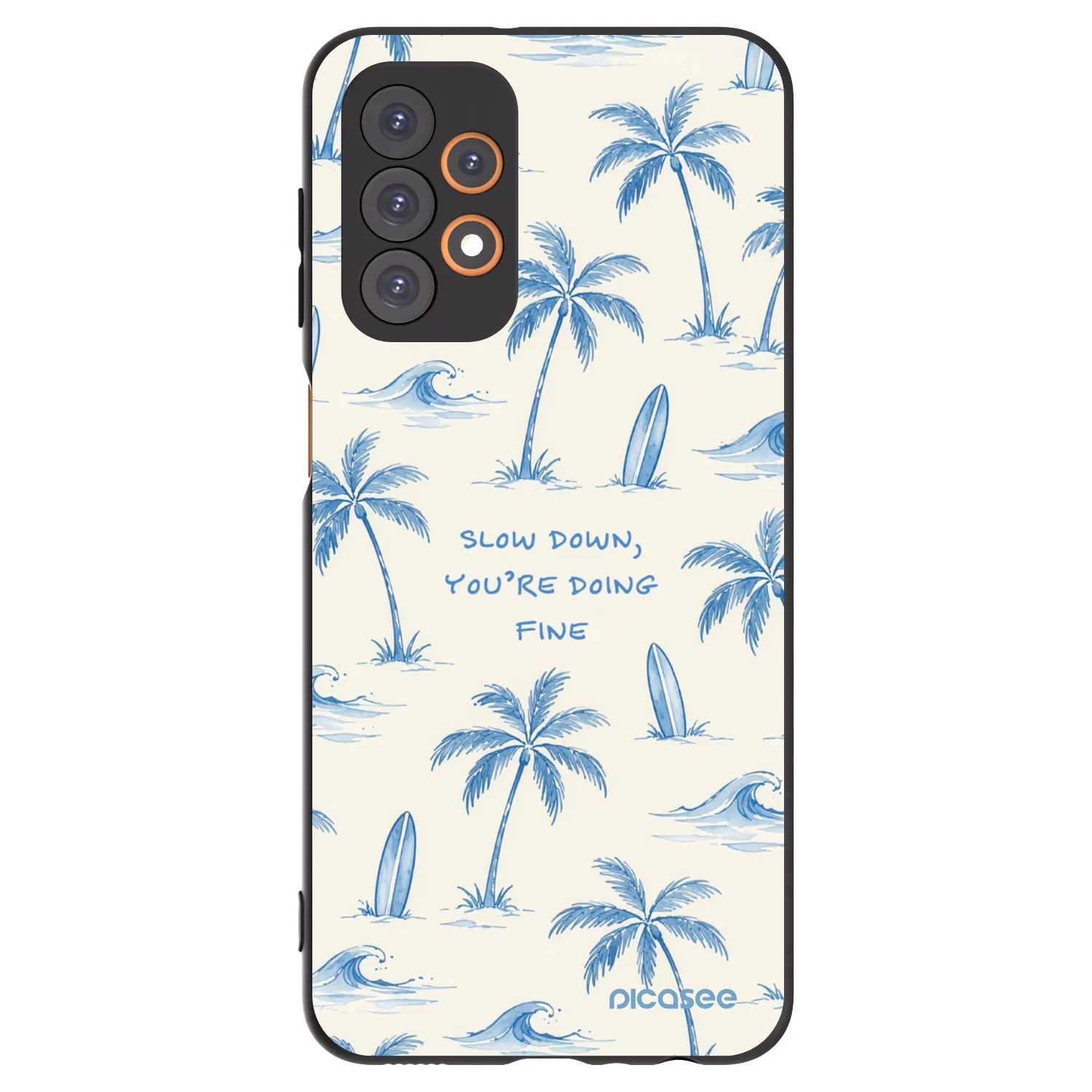 Picasee silikonski črni ovitek za Samsung Galaxy A23 A235F 4G - Slow Tide