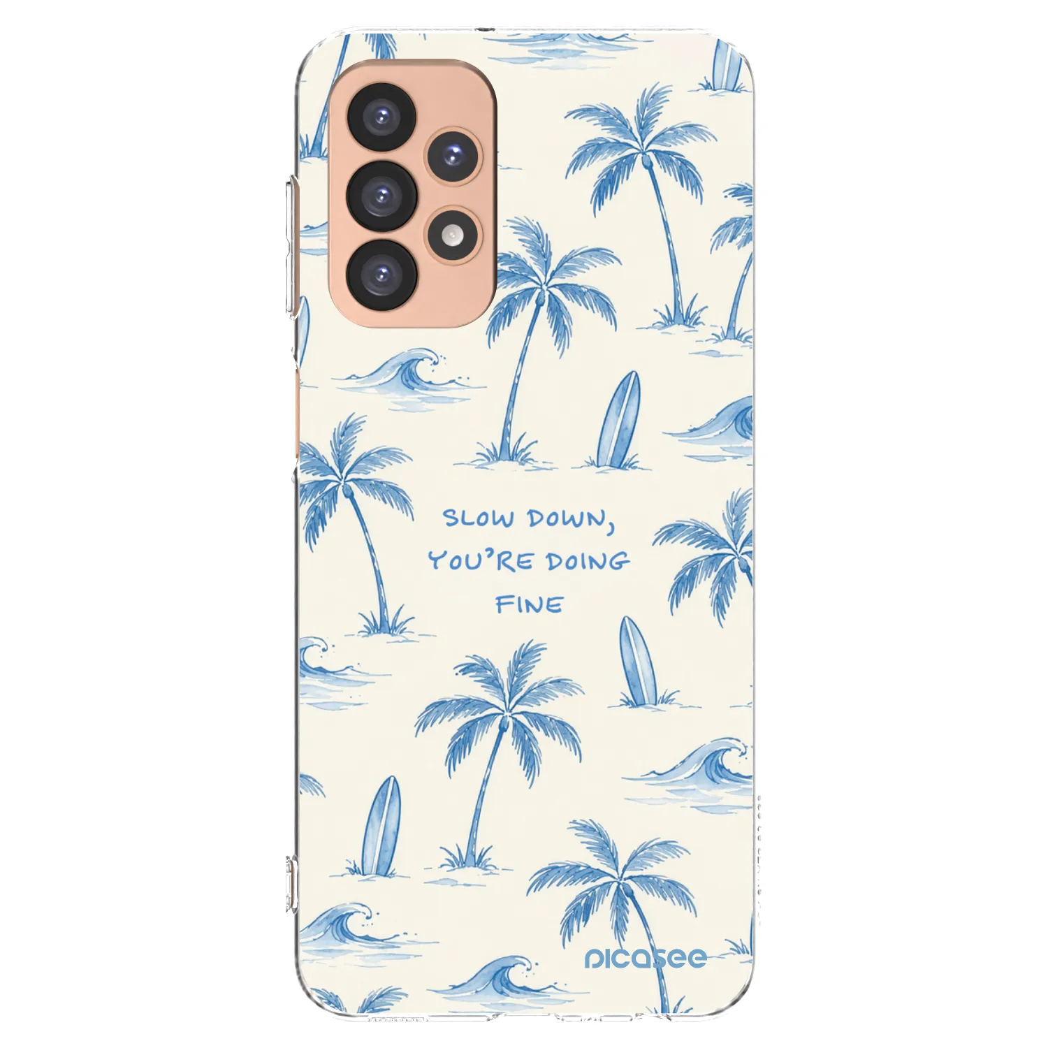 Picasee silikonski prozorni ovitek za Samsung Galaxy A23 A236B 5G - Slow Tide