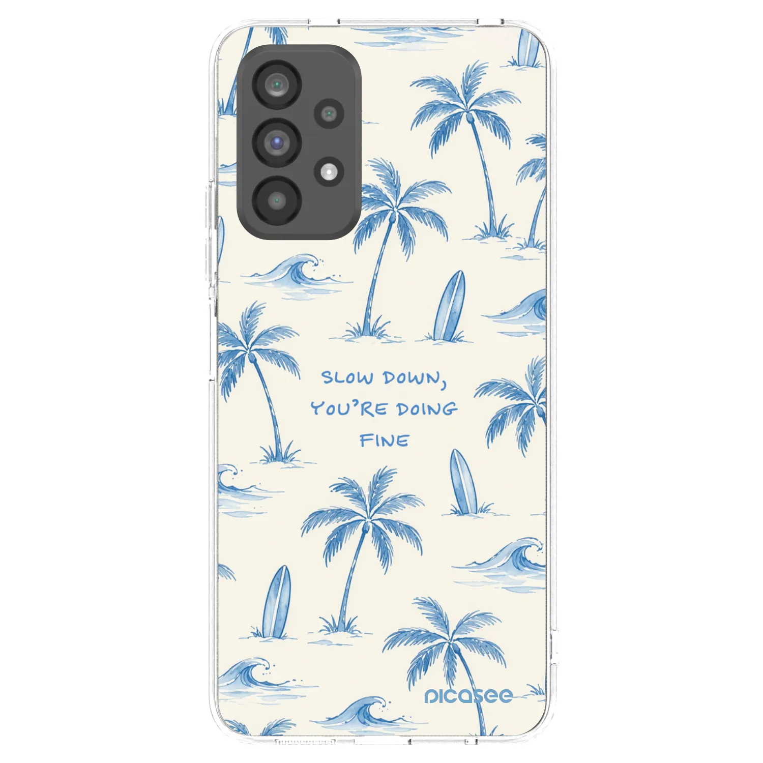 Picasee silikonski prozorni ovitek za Samsung Galaxy A73 5G - Slow Tide