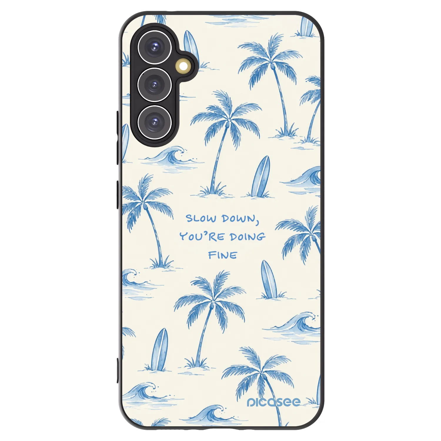Picasee silikonski črni ovitek za Samsung Galaxy A34 5G A346B - Slow Tide