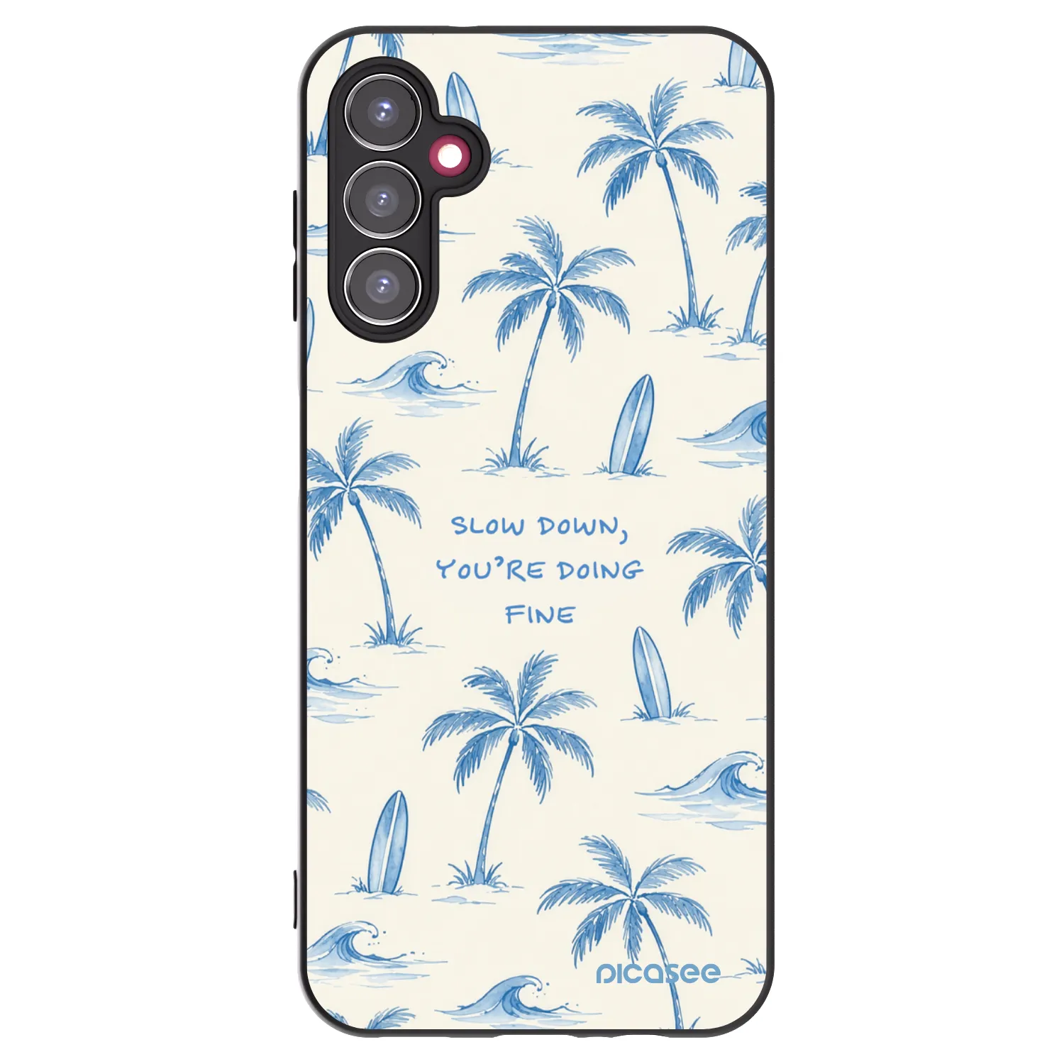Picasee silikonski črni ovitek za Samsung Galaxy A14 4G A145R - Slow Tide