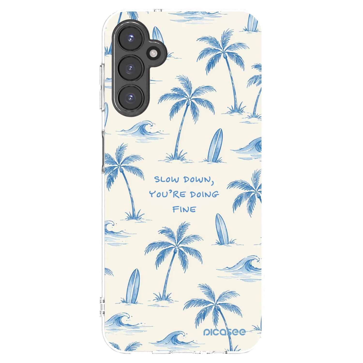 Picasee silikonski prozorni ovitek za Samsung Galaxy A14 5G A146P - Slow Tide
