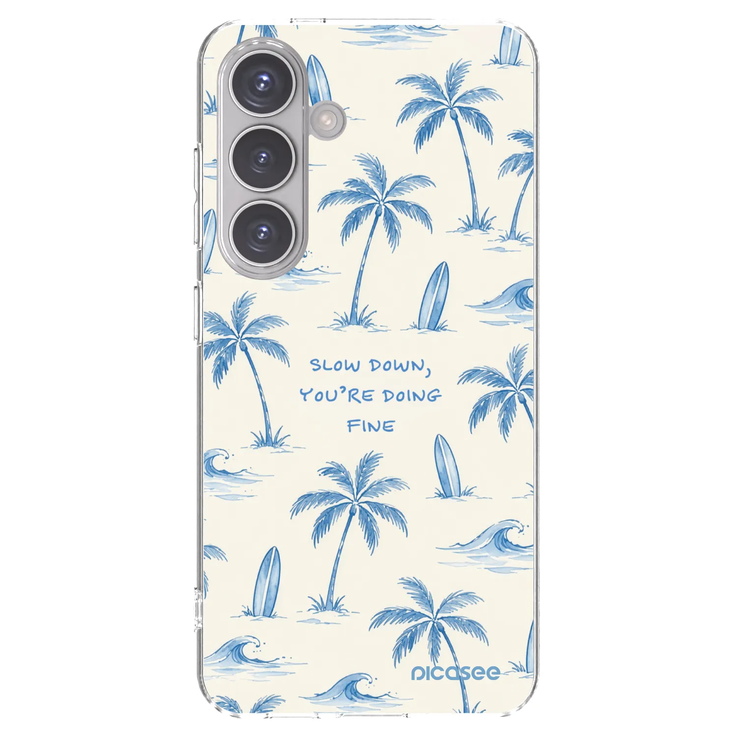 Picasee silikonski prozorni ovitek za Samsung Galaxy S24 S921B 5G - Slow Tide