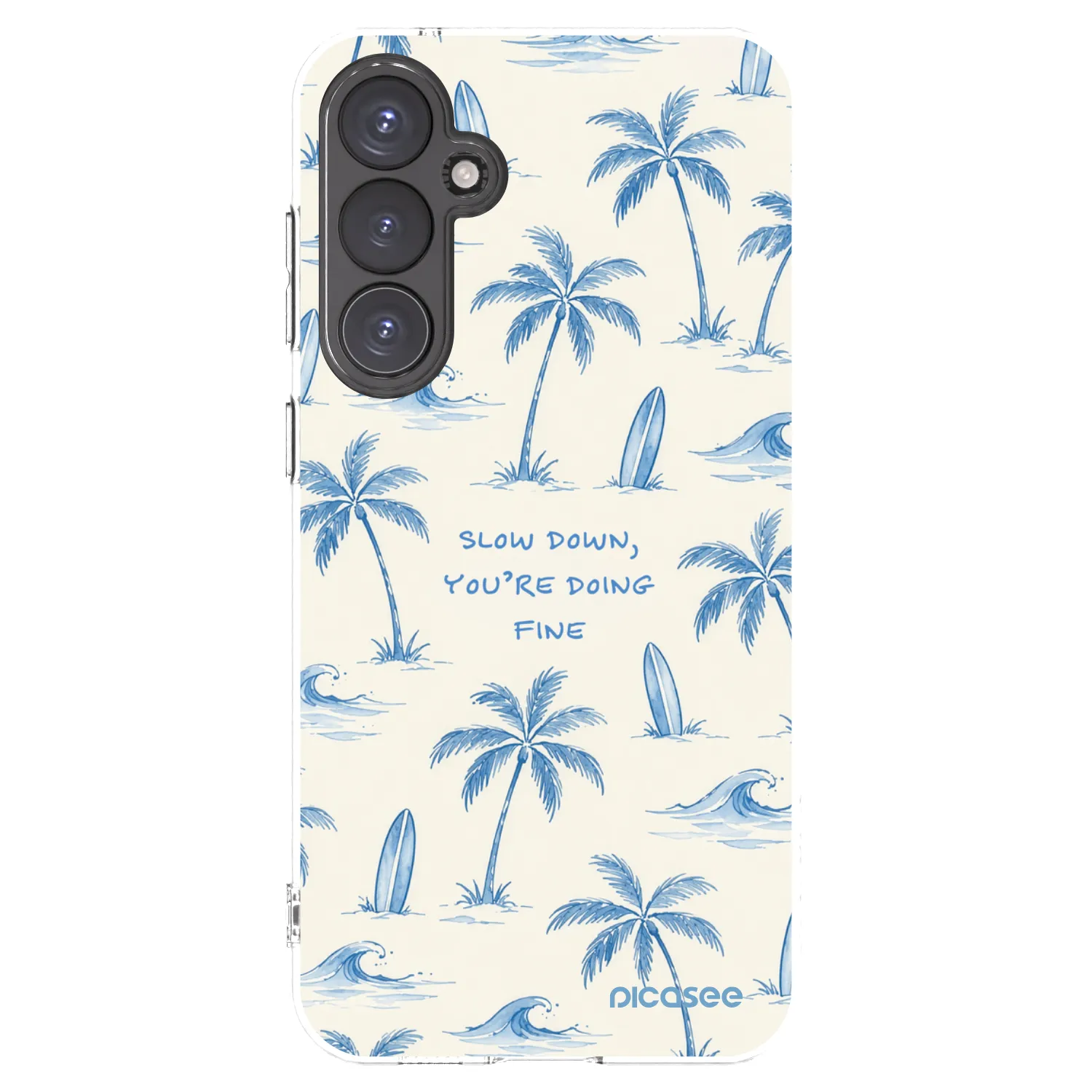 Picasee silikonski prozorni ovitek za Samsung Galaxy S23 FE S711B - Slow Tide