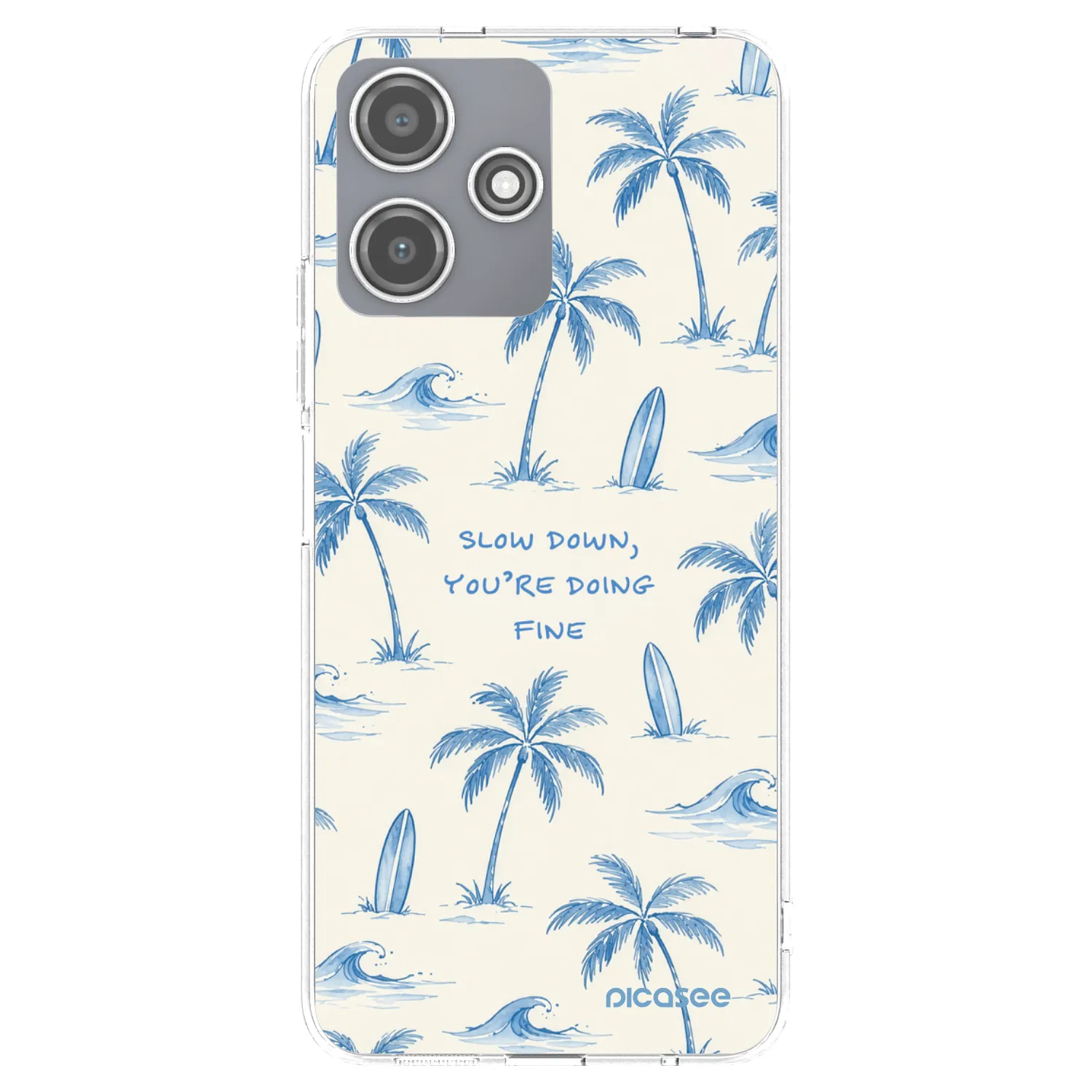 Picasee silikonski prozorni ovitek za Xiaomi Redmi 12 5G - Slow Tide
