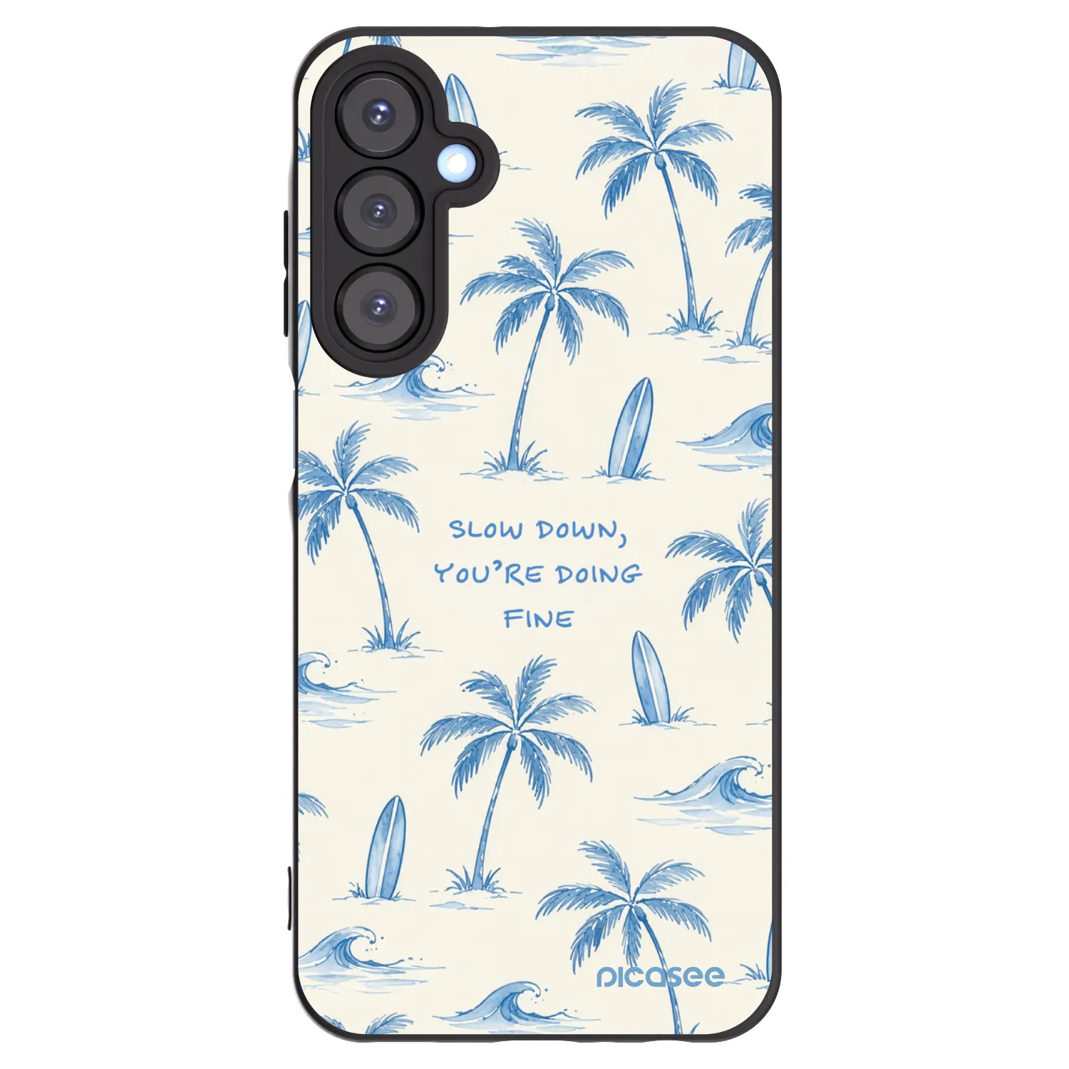 Picasee silikonski črni ovitek za Samsung Galaxy A25 A256B 5G - Slow Tide