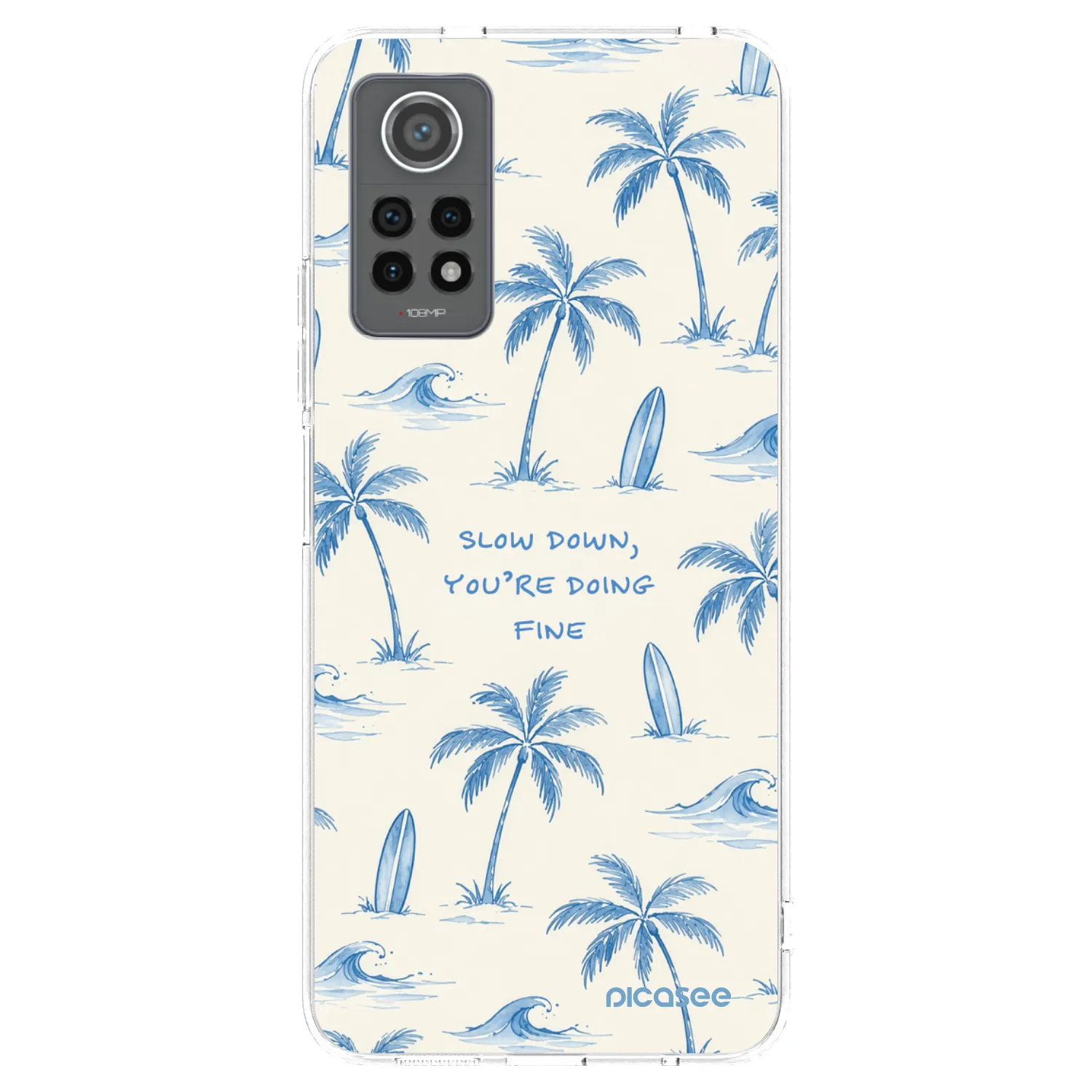 Picasee silikonski prozorni ovitek za Xiaomi Redmi Note 12 Pro 4G - Slow Tide