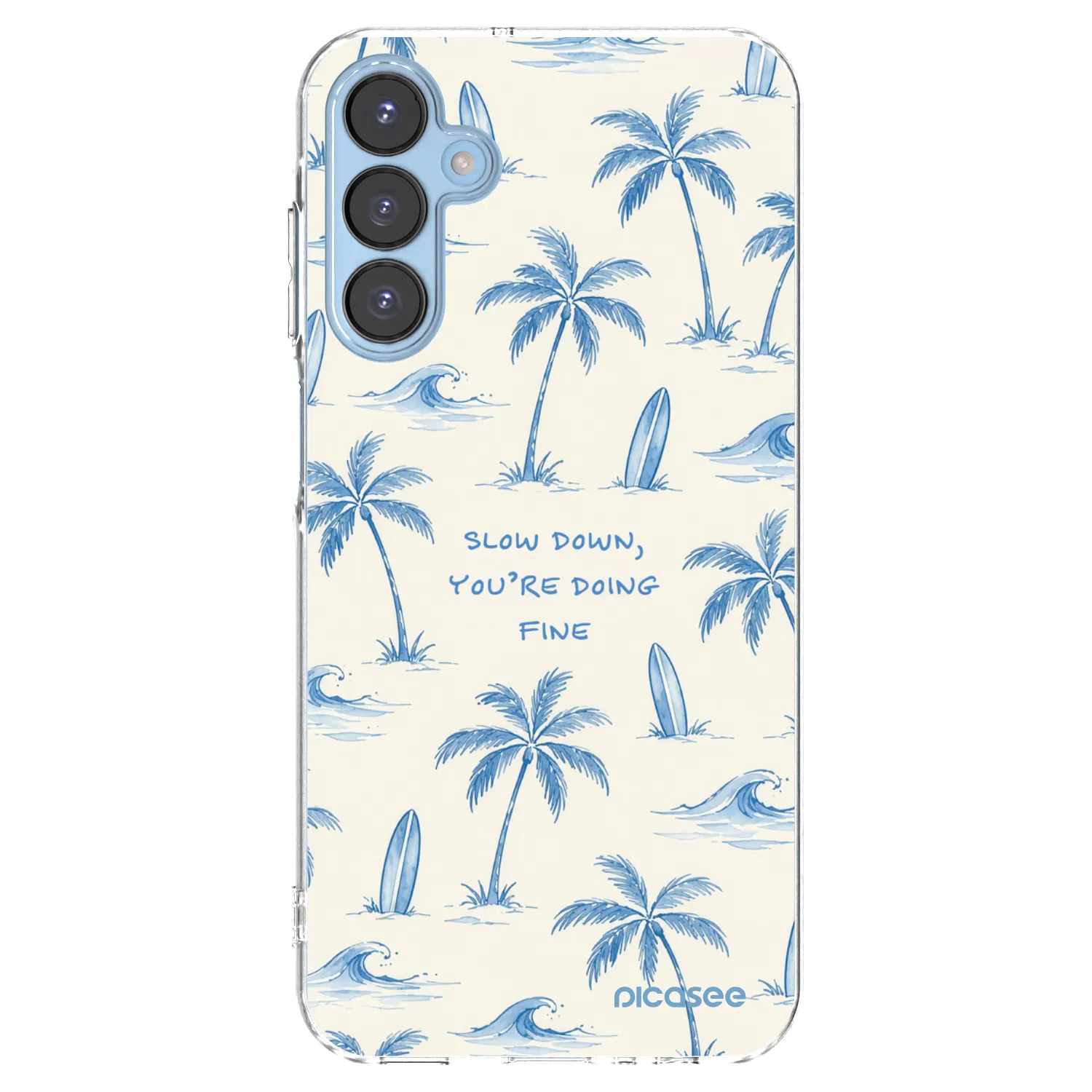 Picasee silikonski prozorni ovitek za Samsung Galaxy A15 A156B 5G - Slow Tide
