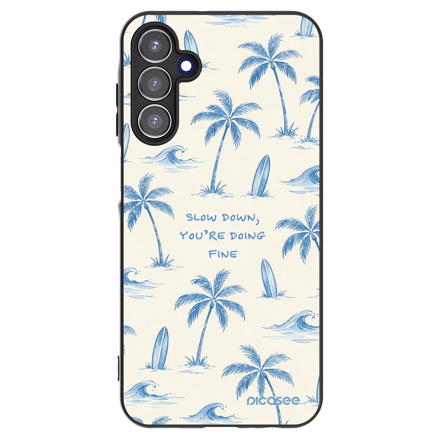 Picasee silikonski črni ovitek za Samsung Galaxy A15 A155F 4G - Slow Tide