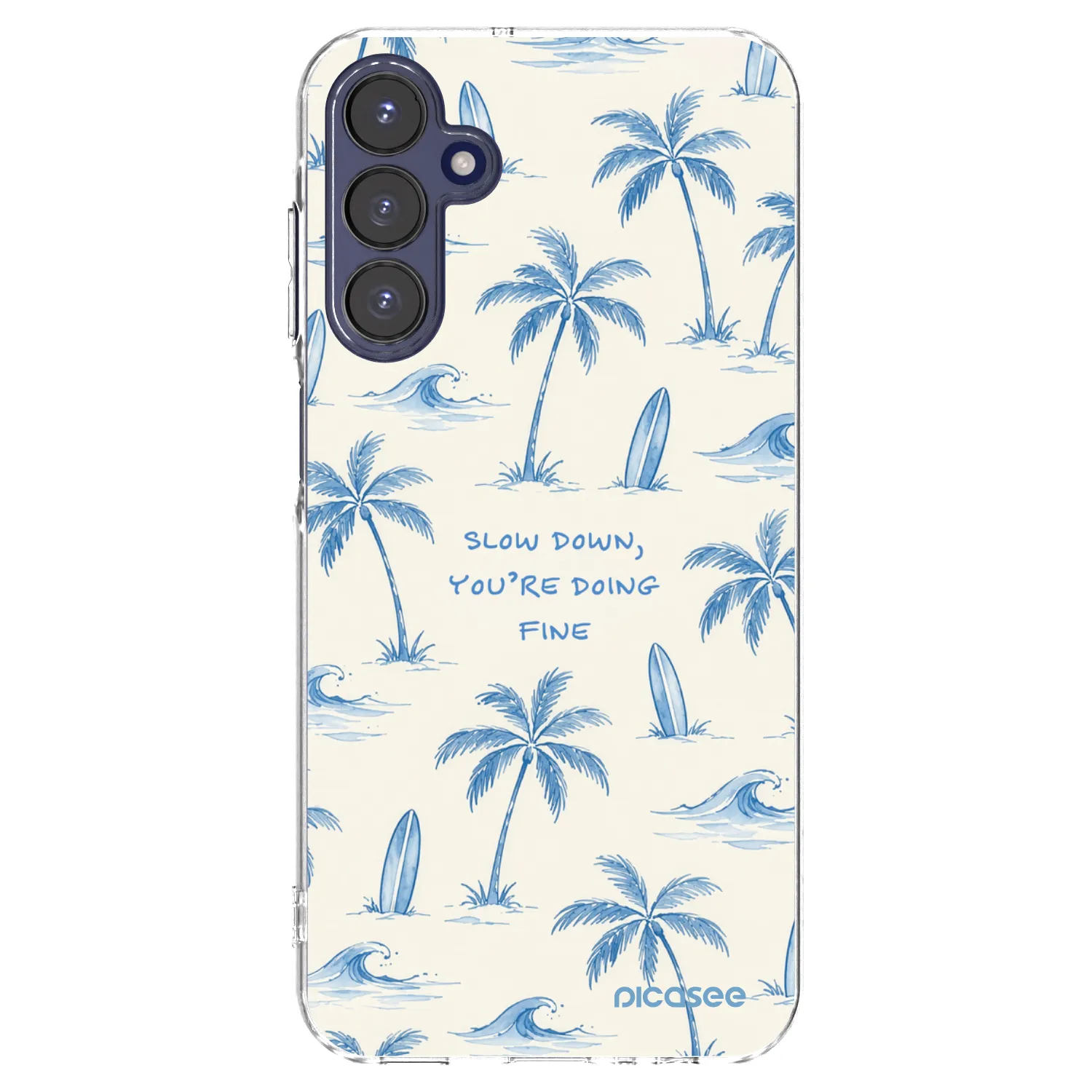 Picasee silikonski prozorni ovitek za Samsung Galaxy A15 A155F 4G - Slow Tide