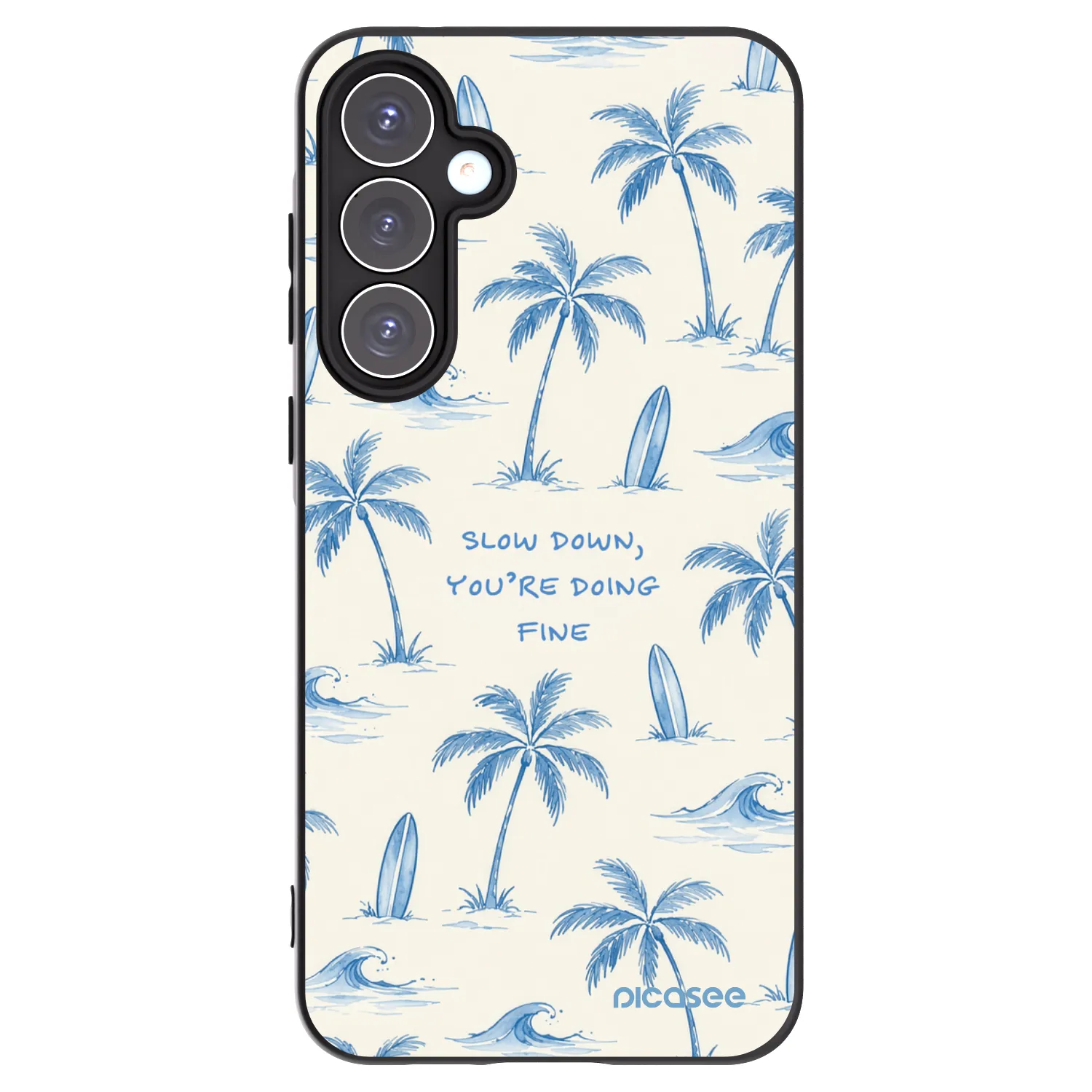 Picasee silikonski črni ovitek za Samsung Galaxy A55 5G A556B - Slow Tide