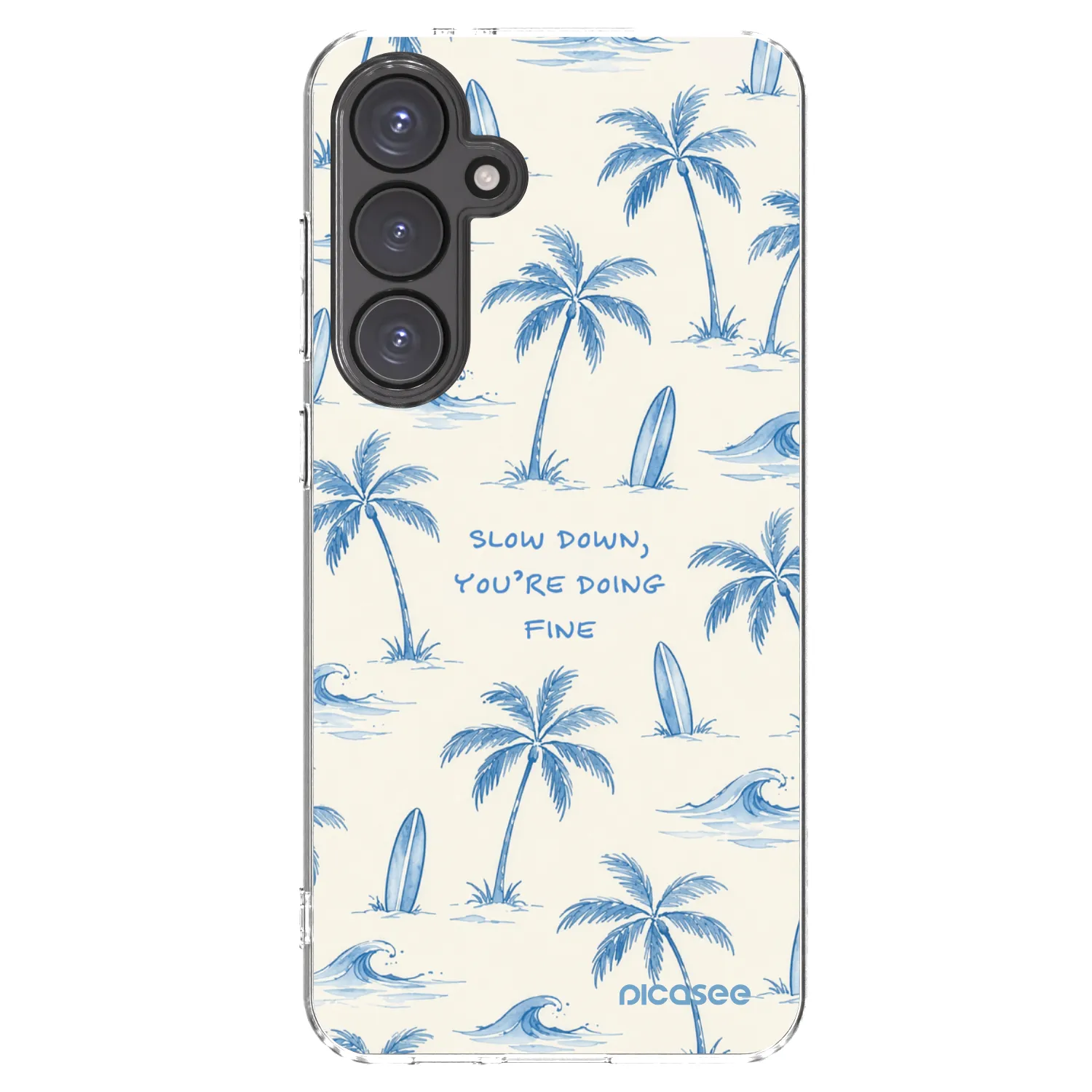 Picasee silikonski prozorni ovitek za Samsung Galaxy S24 FE S721B - Slow Tide