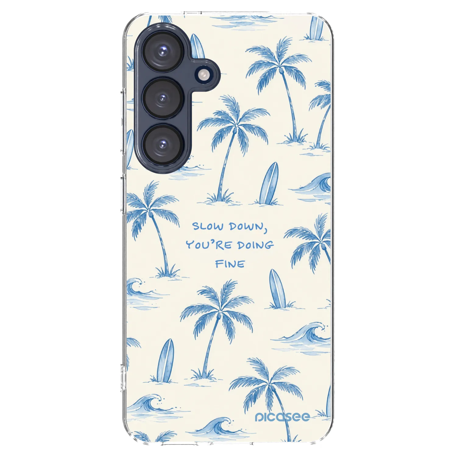 Picasee silikonski prozorni ovitek za Samsung Galaxy S25 5G - Slow Tide