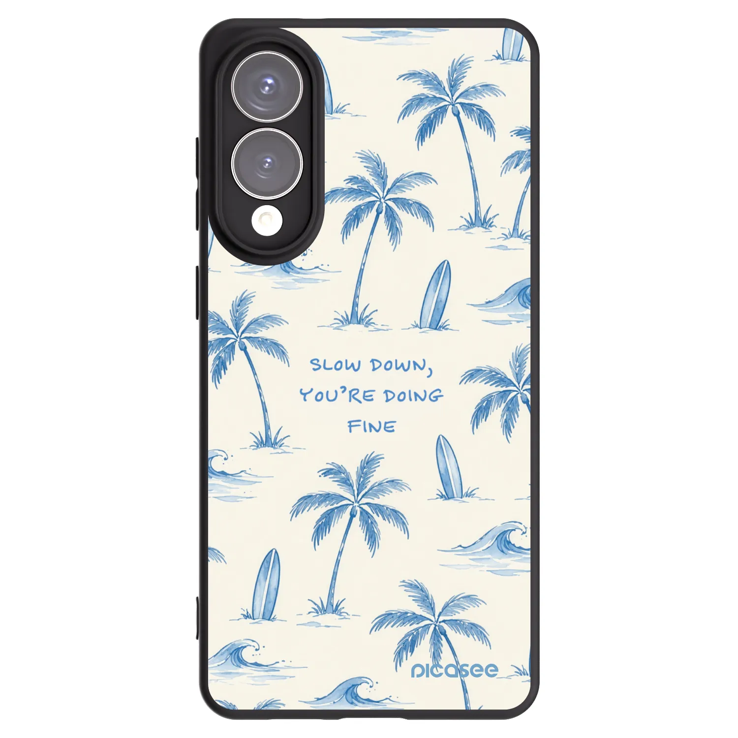 Picasee silikonski črni ovitek za Samsung Galaxy S25 Edge 5G - Slow Tide