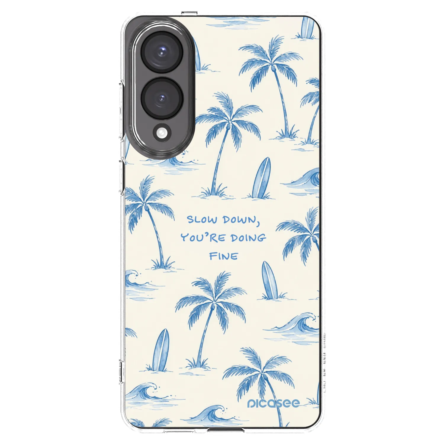 Picasee silikonski prozorni ovitek za Samsung Galaxy S25 Edge 5G - Slow Tide
