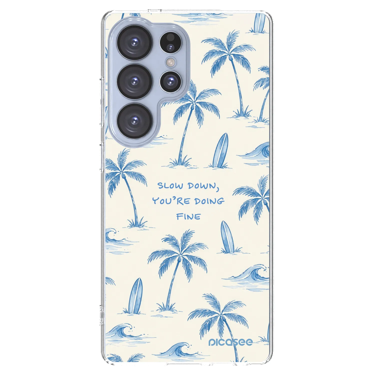 Picasee silikonski prozorni ovitek za Samsung Galaxy S25 Ultra 5G - Slow Tide