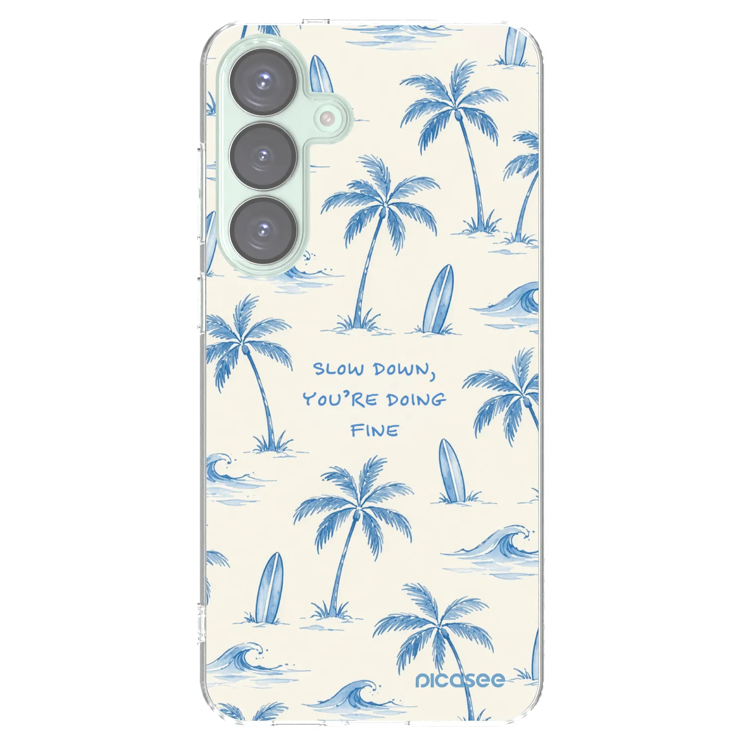 Picasee silikonski prozorni ovitek za Samsung Galaxy S25+ 5G - Slow Tide
