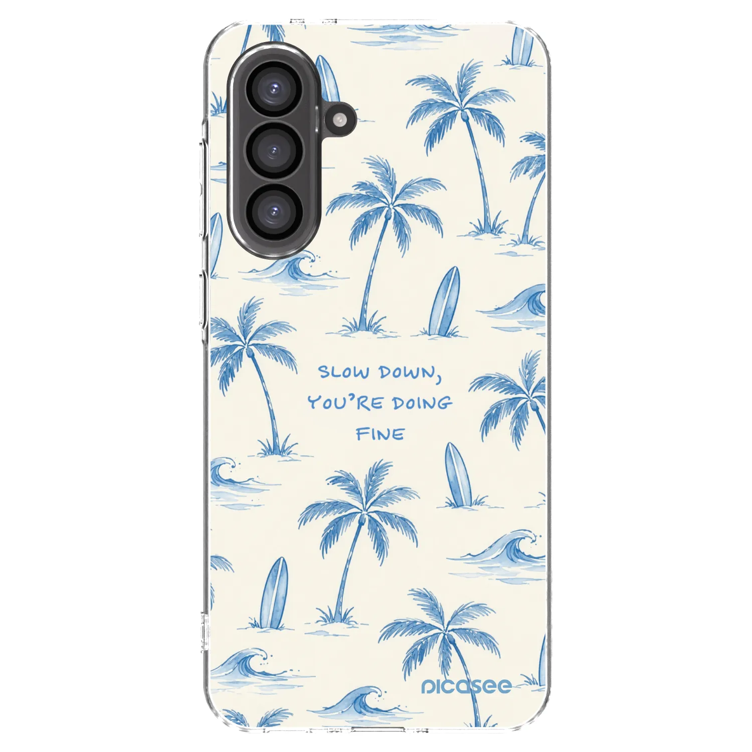 Picasee silikonski prozorni ovitek za Samsung Galaxy A56 5G A566B - Slow Tide