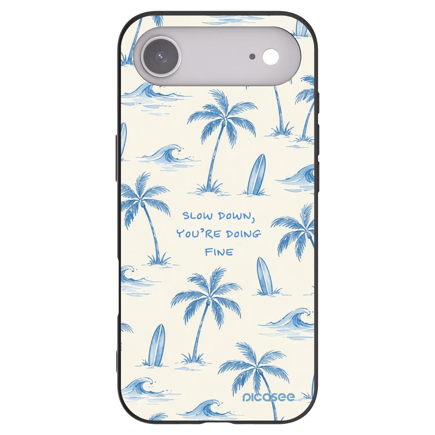 Picasee silikonski črni ovitek za Apple iPhone Air - Slow Tide
