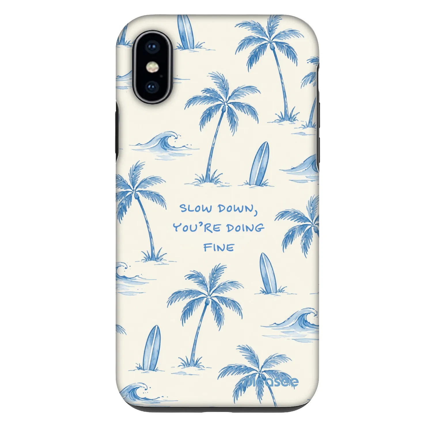 Picasee Fashion Case za Apple iPhone X/XS - Slow Tide