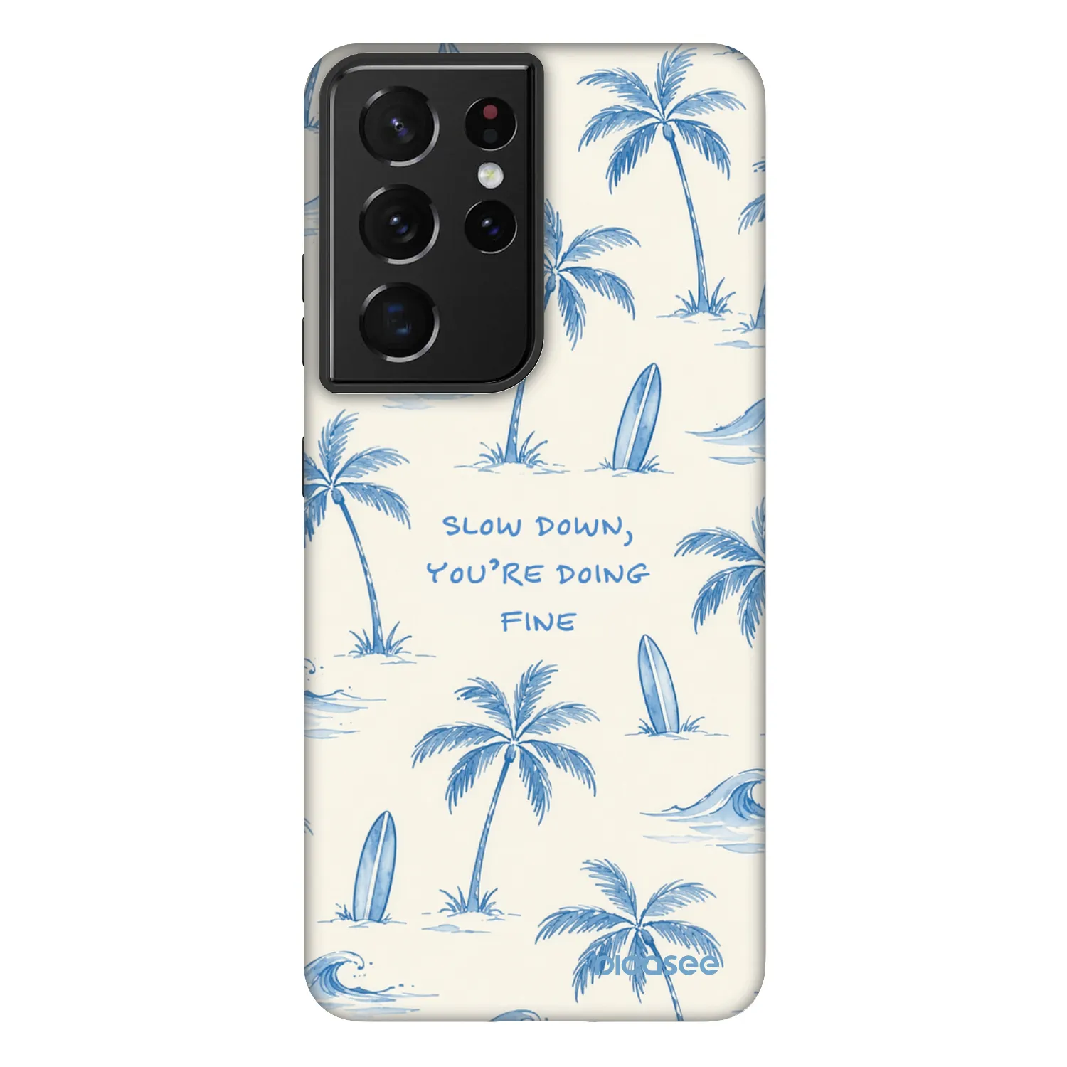 Picasee Fashion Case za Samsung Galaxy S21 Ultra 5G G998B - Slow Tide