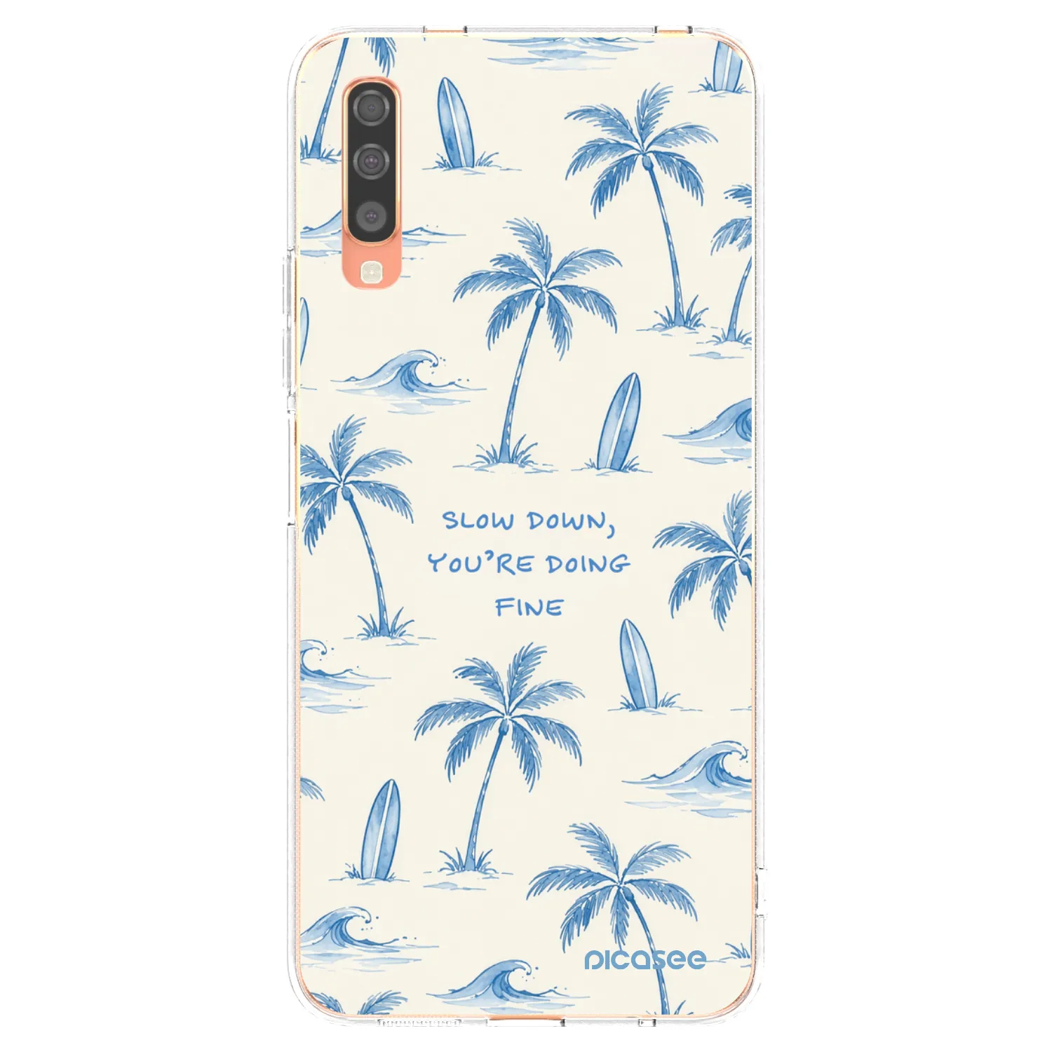 Picasee silikonski prozorni ovitek za Samsung Galaxy A70 A705F - Slow Tide