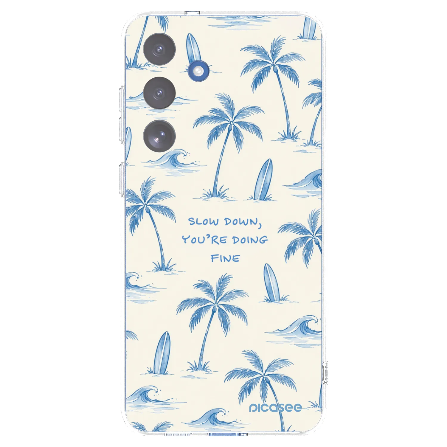 Picasee silikonski prozorni ovitek za Samsung Galaxy S25 FE 5G - Slow Tide