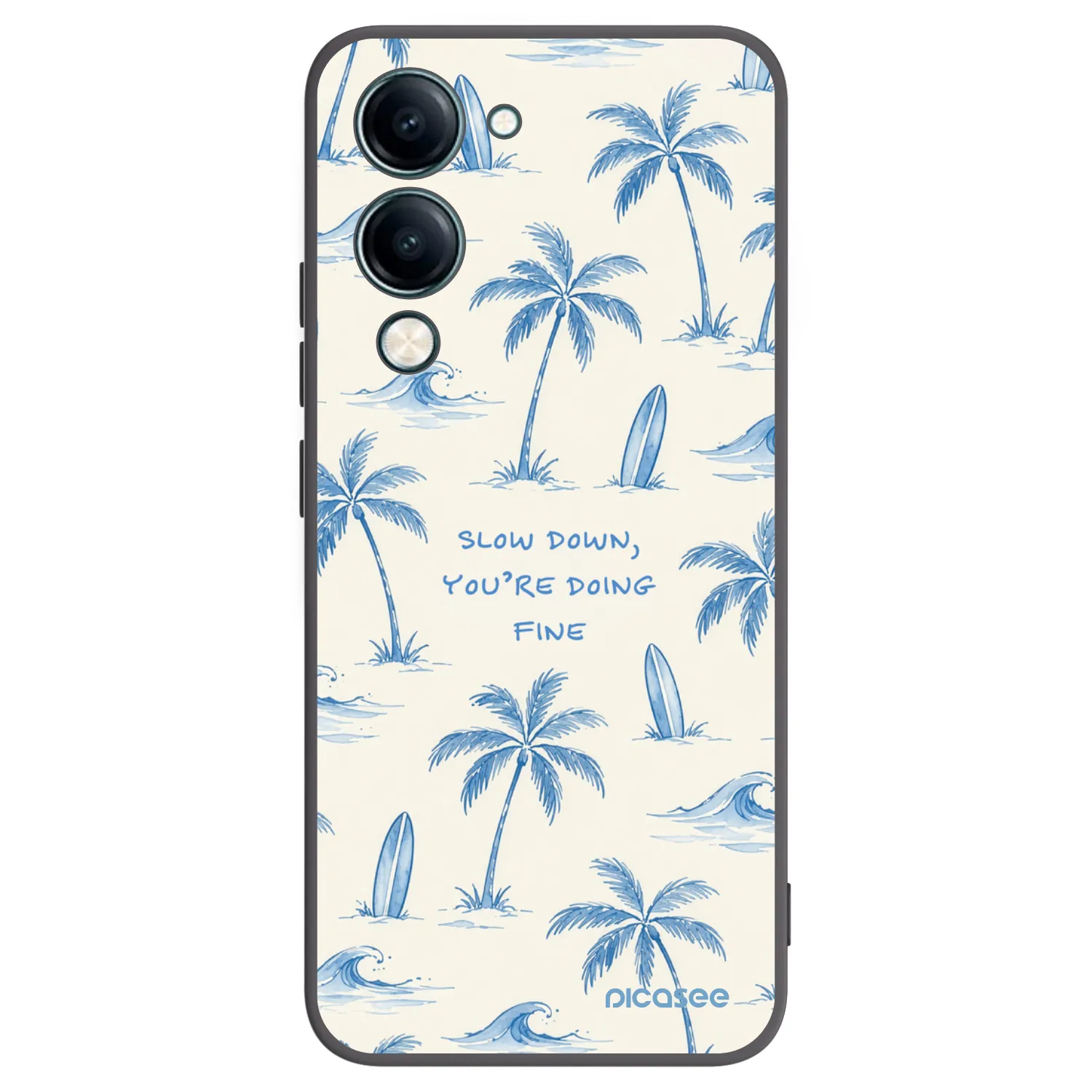 Picasee silikonski črni ovitek za Vivo Y29s 5G - Slow Tide