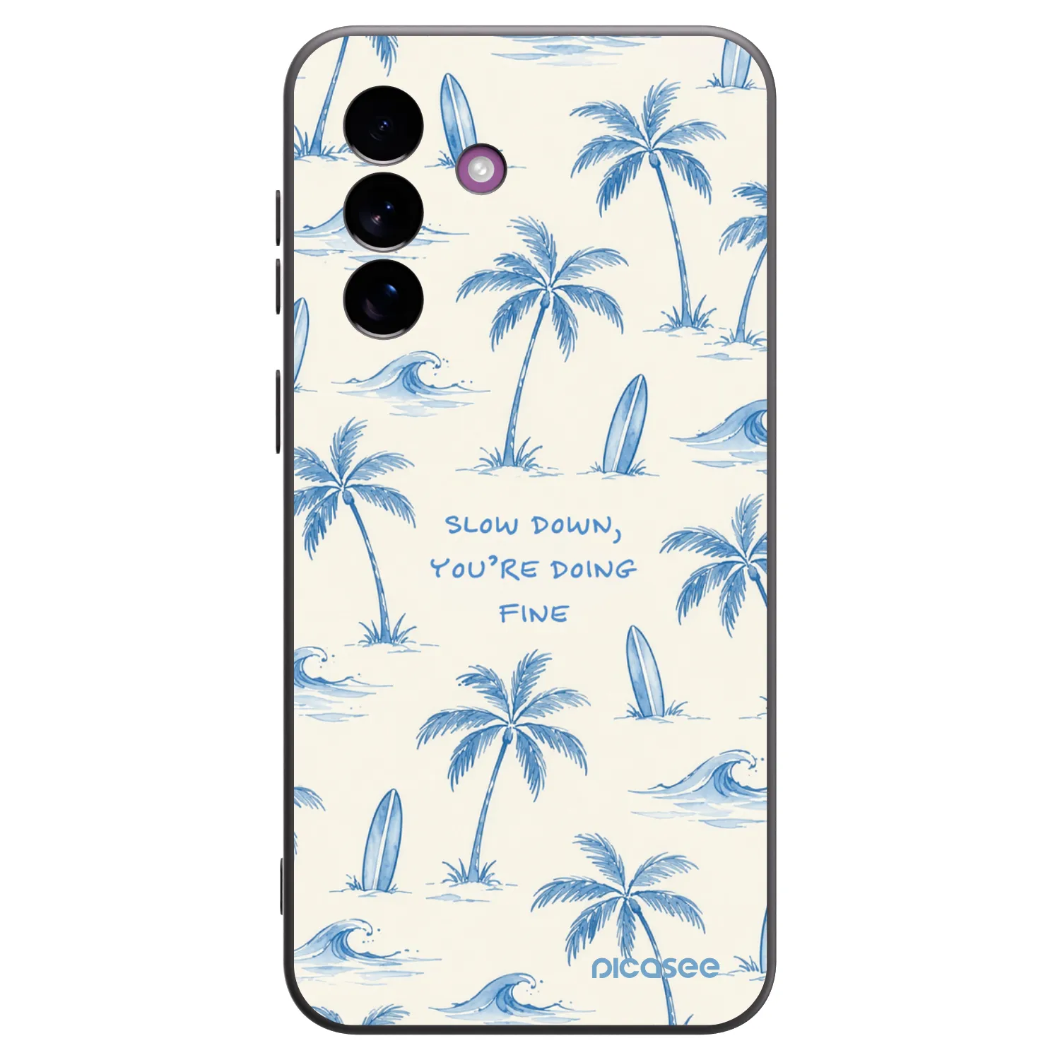 Picasee silikonski črni ovitek za Samsung Galaxy A37 - Slow Tide