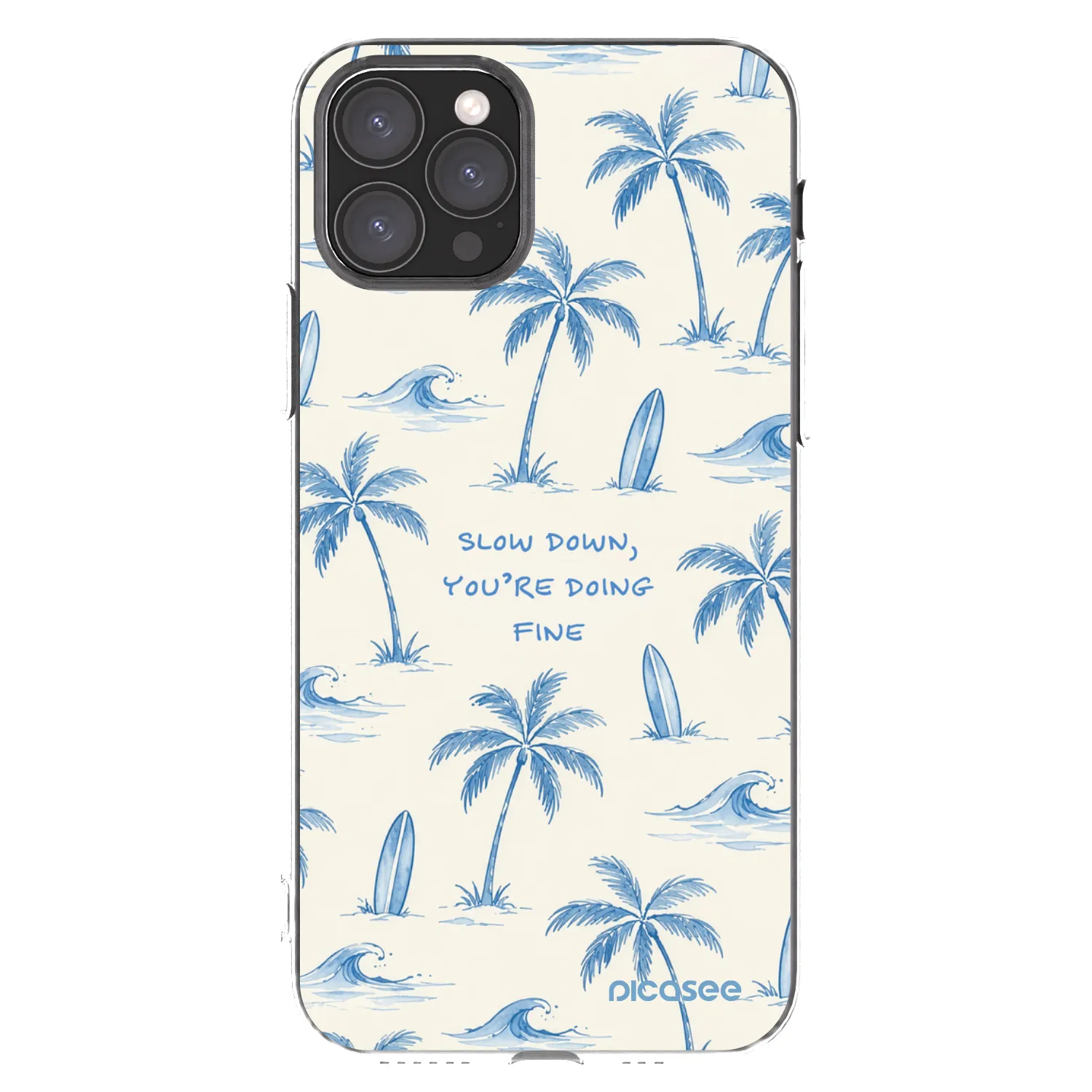 Picasee silikonski prozorni ovitek za Apple iPhone 11 Pro - Slow Tide