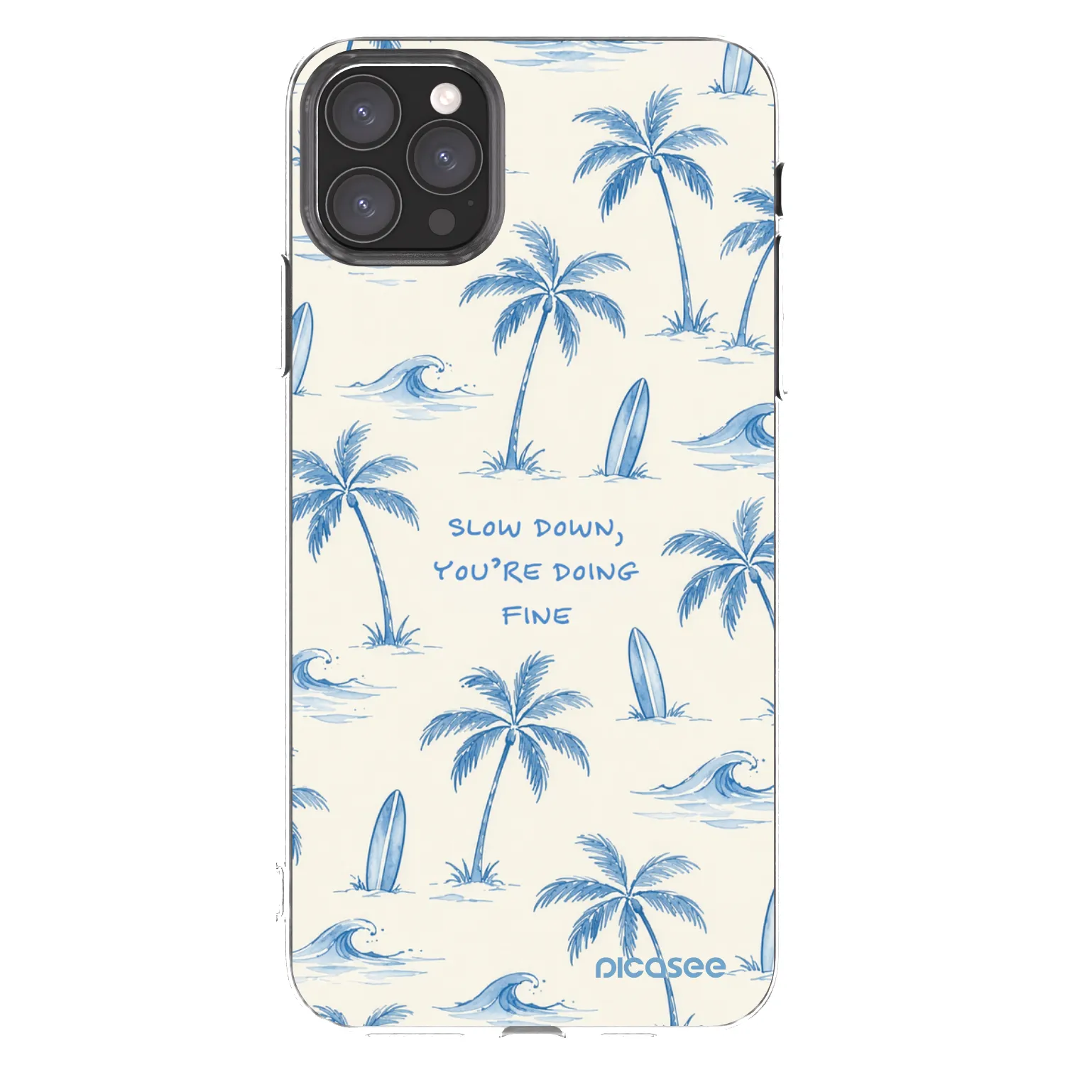 Picasee silikonski prozorni ovitek za Apple iPhone 11 Pro Max - Slow Tide