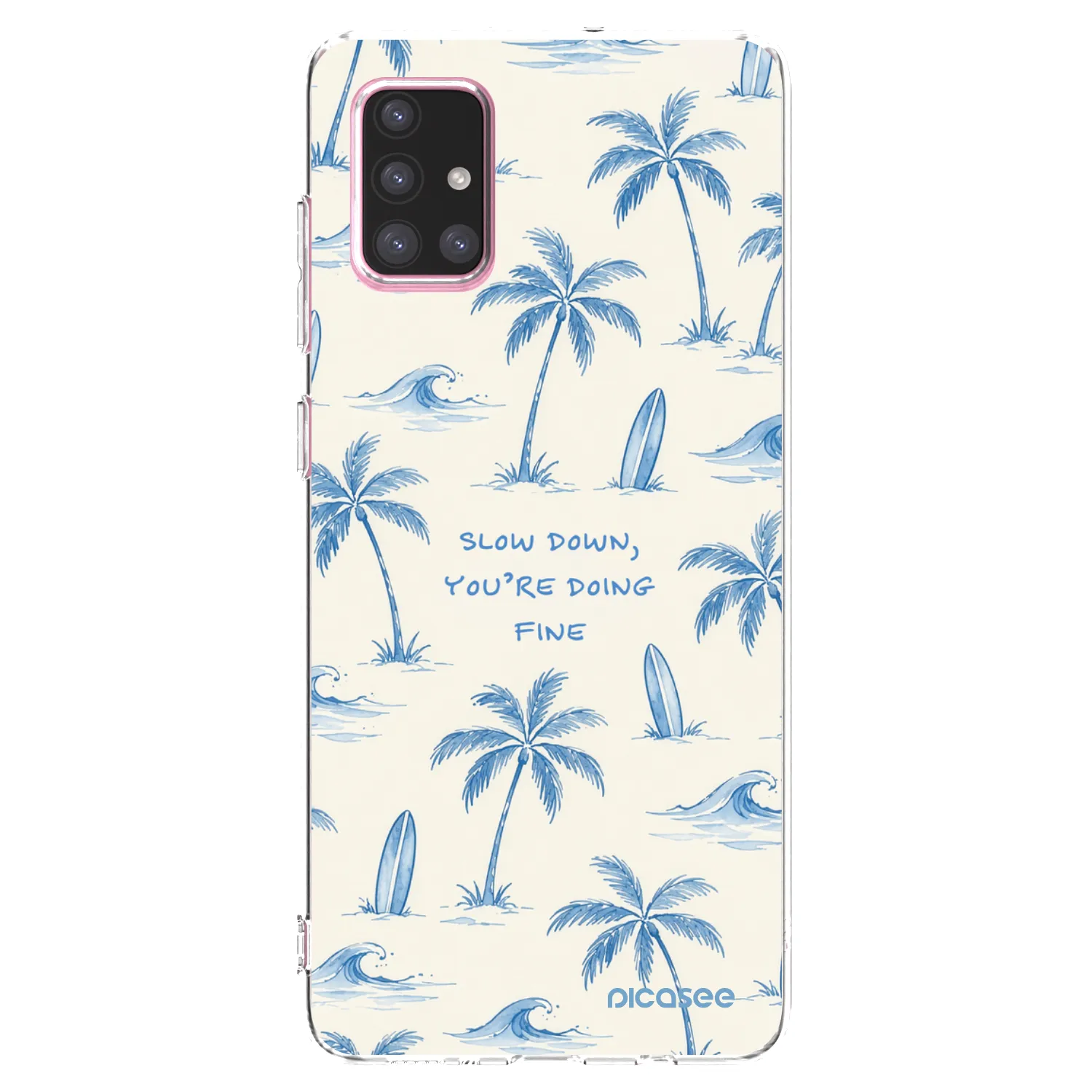 Picasee silikonski prozorni ovitek za Samsung Galaxy A71 A715F - Slow Tide