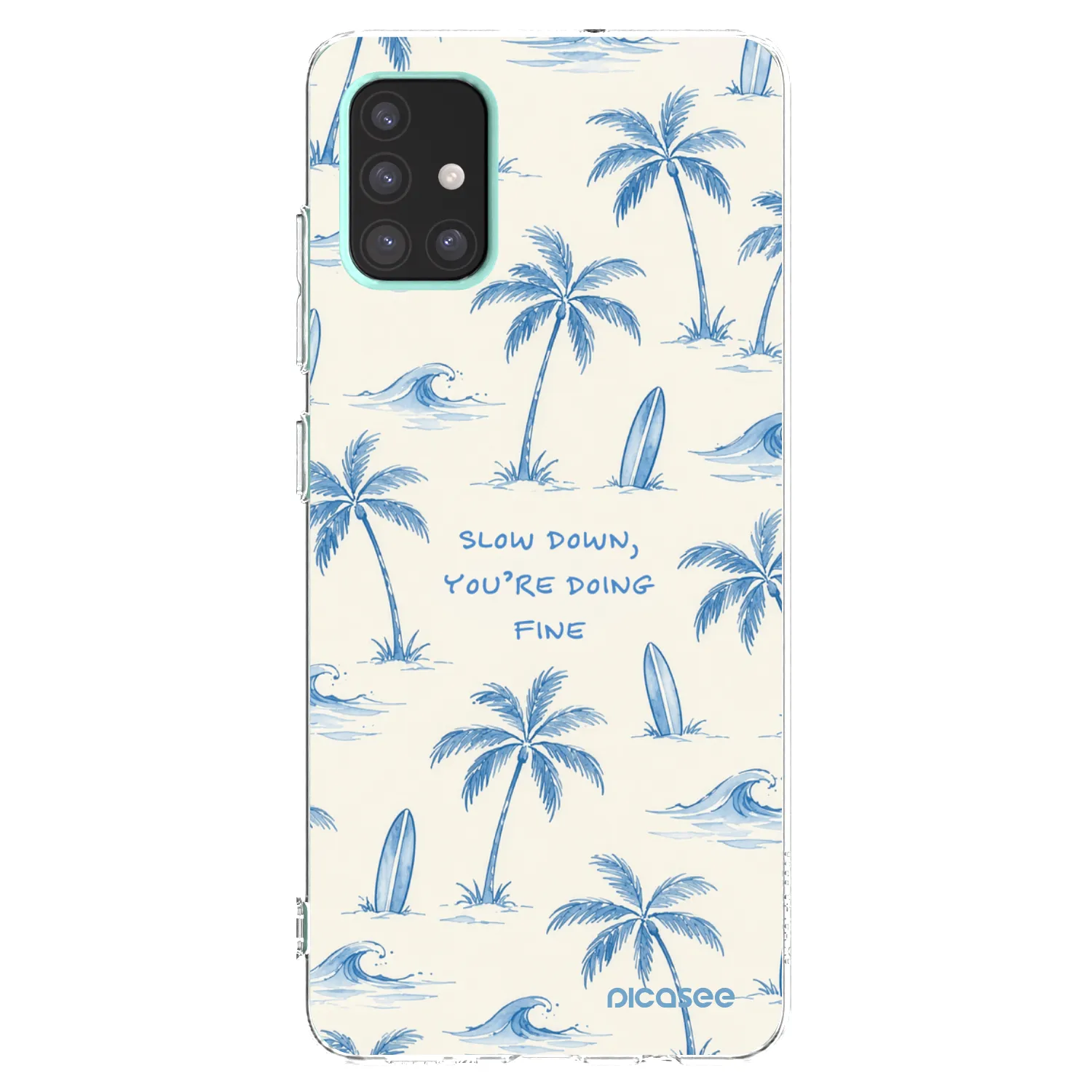 Picasee silikonski prozorni ovitek za Samsung Galaxy A51 A515F - Slow Tide