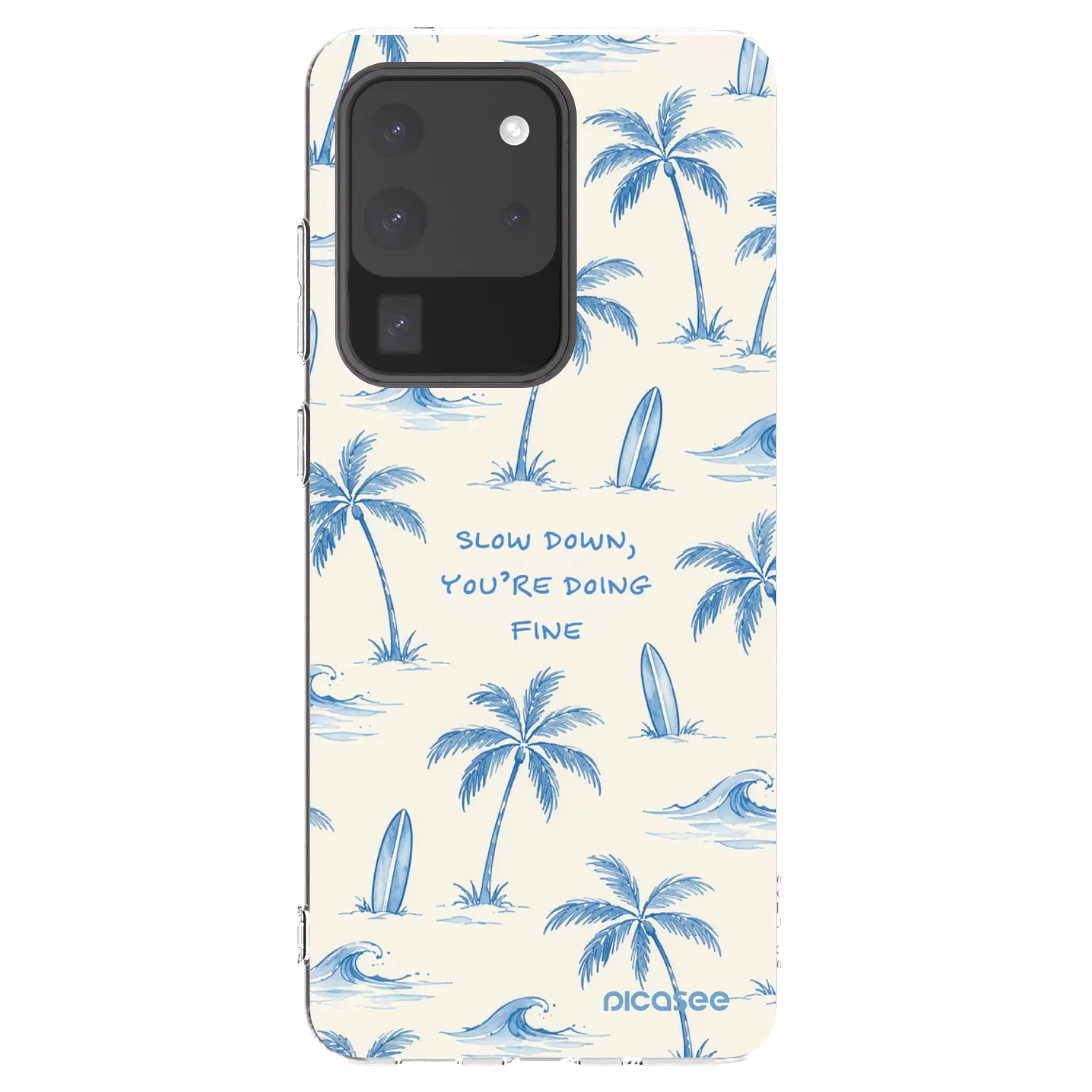 Picasee silikonski prozorni ovitek za Samsung Galaxy S20 Ultra 5G G988F - Slow Tide