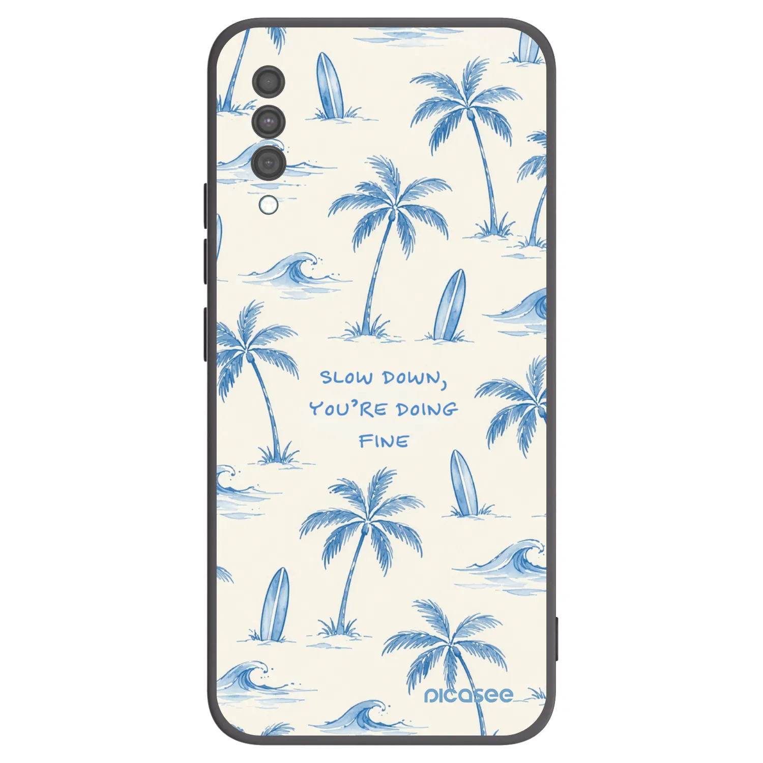 Picasee silikonski črni ovitek za Samsung Galaxy A30s A307F - Slow Tide