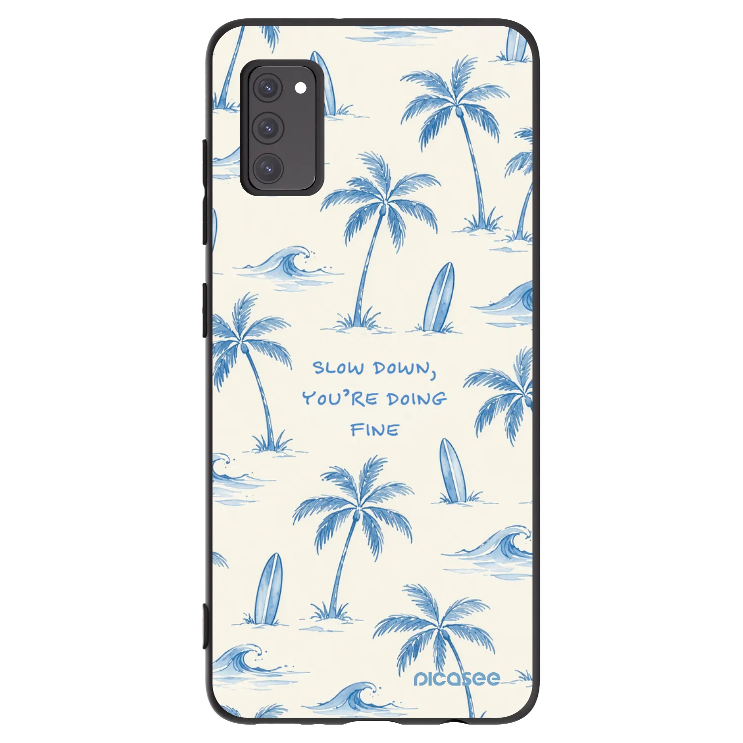 Picasee silikonski črni ovitek za Samsung Galaxy A41 A415F - Slow Tide